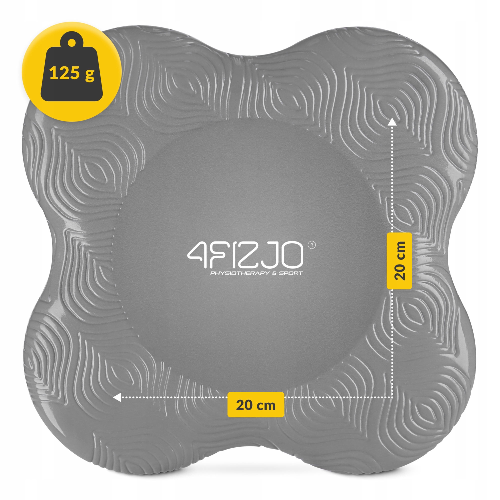 Підставки під коліна та лікті для йоги 4FIZJO 2 шт Grey (P-5907739315366)