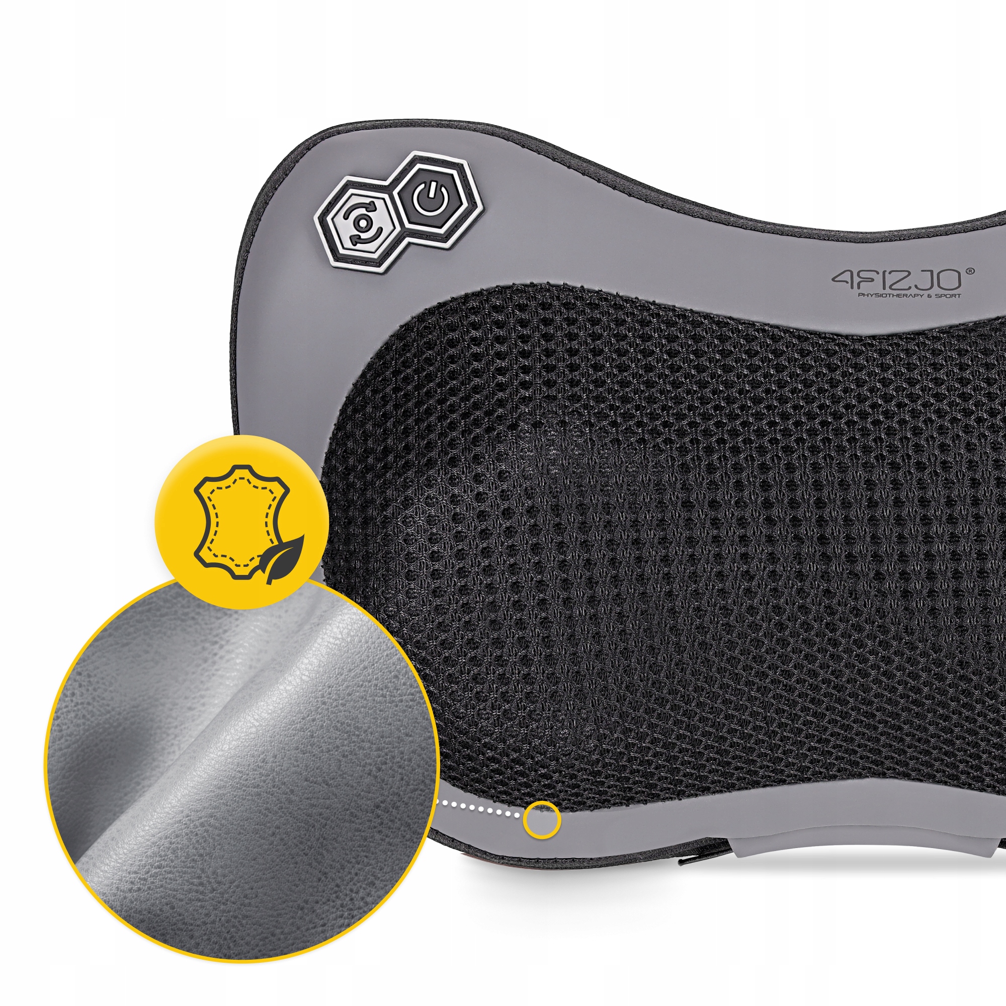 Подушка-масажер 4FIZJO Shiatsu Pro+ Black (P-5907739319159)