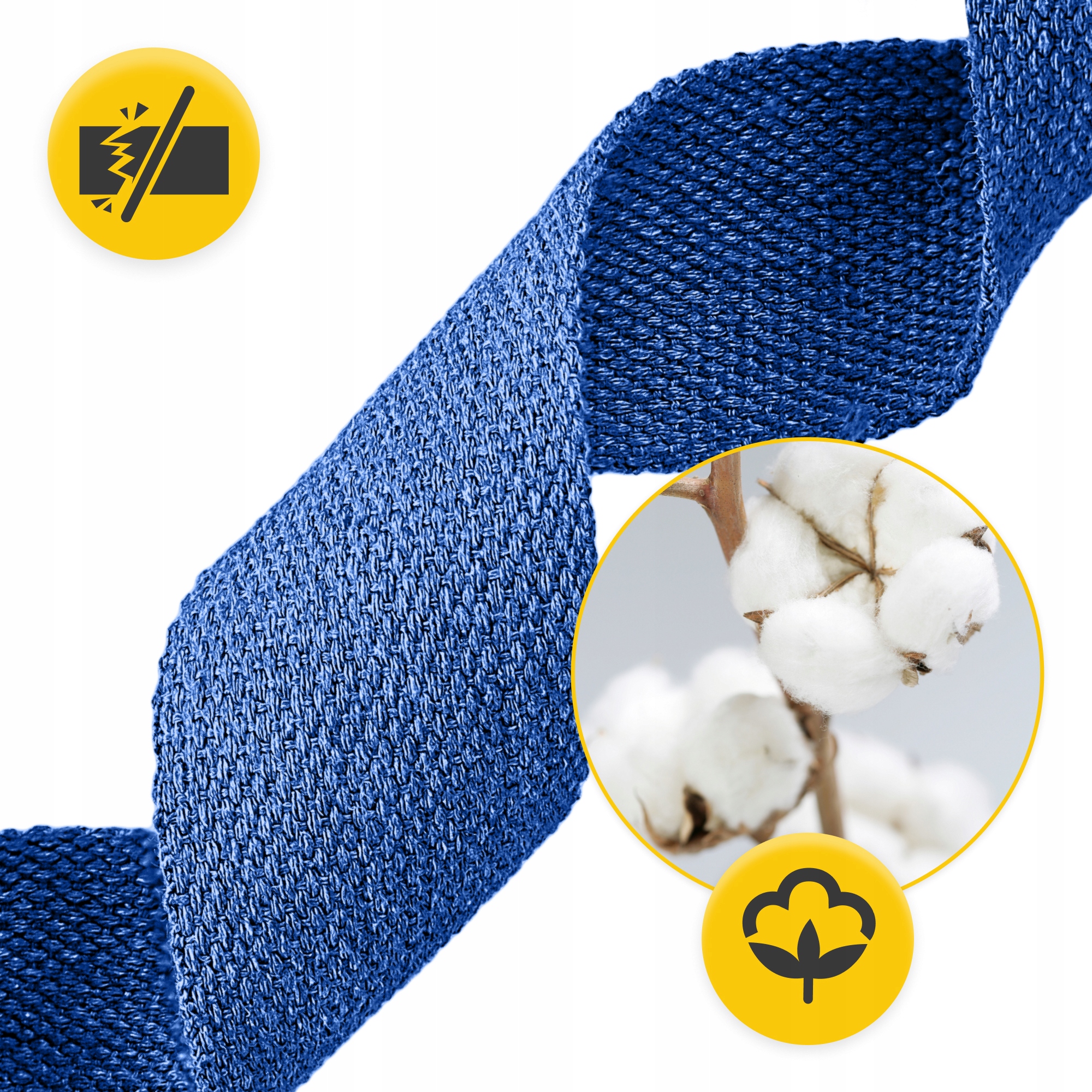 Ремінь для йоги 4FIZJO 300 см Blue (P-5907739318435) — мініатюра 7