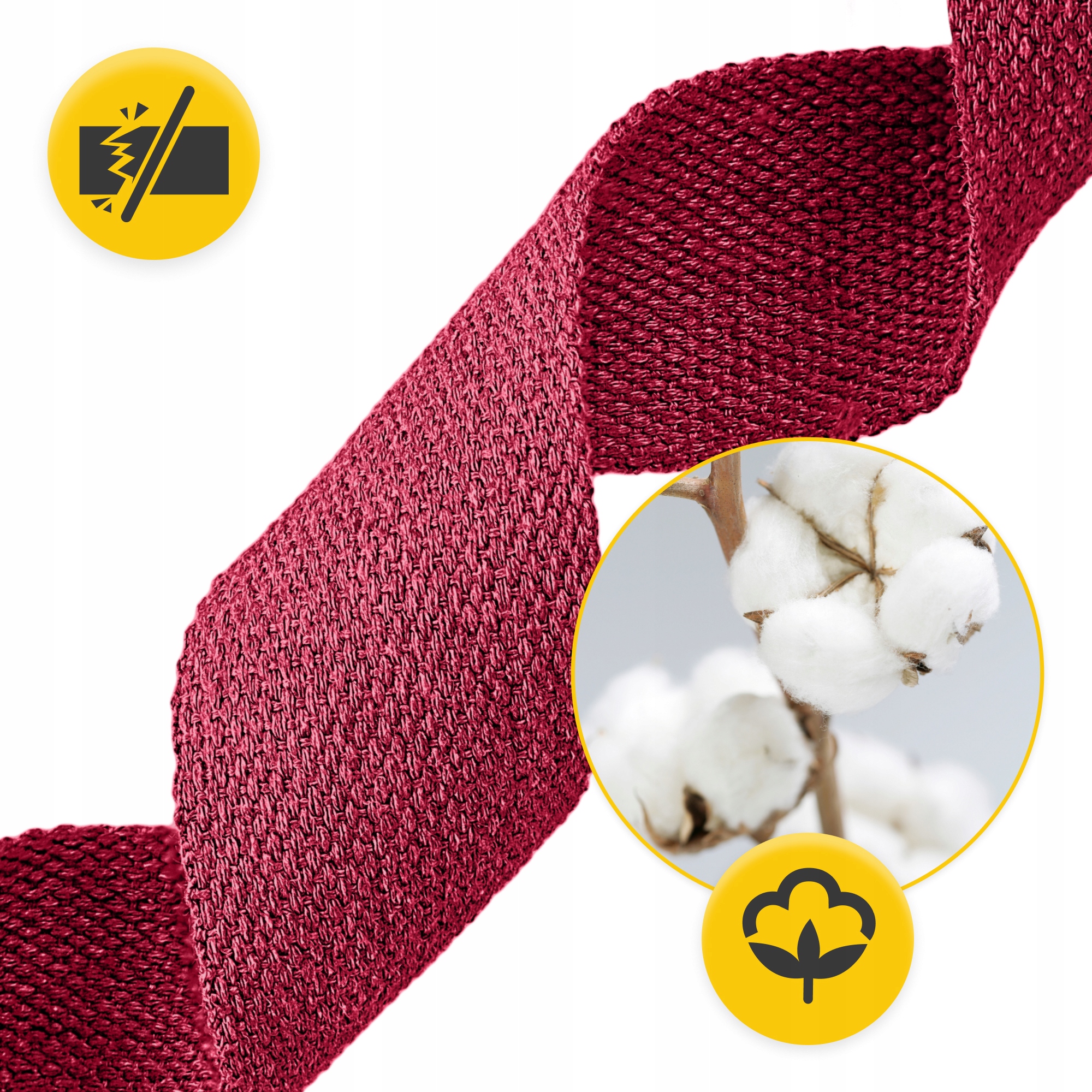 Ремінь для йоги 4FIZJO 300 см Red (P-5907739315373) — мініатюра 9