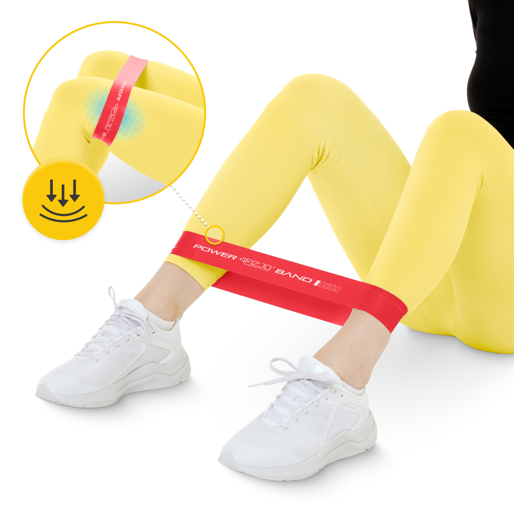 Резинка для фітнесу 4FIZJO Mini Power Band 0.4 мм 1-3 кг Red (P-5907739310361) — мініатюра 8
