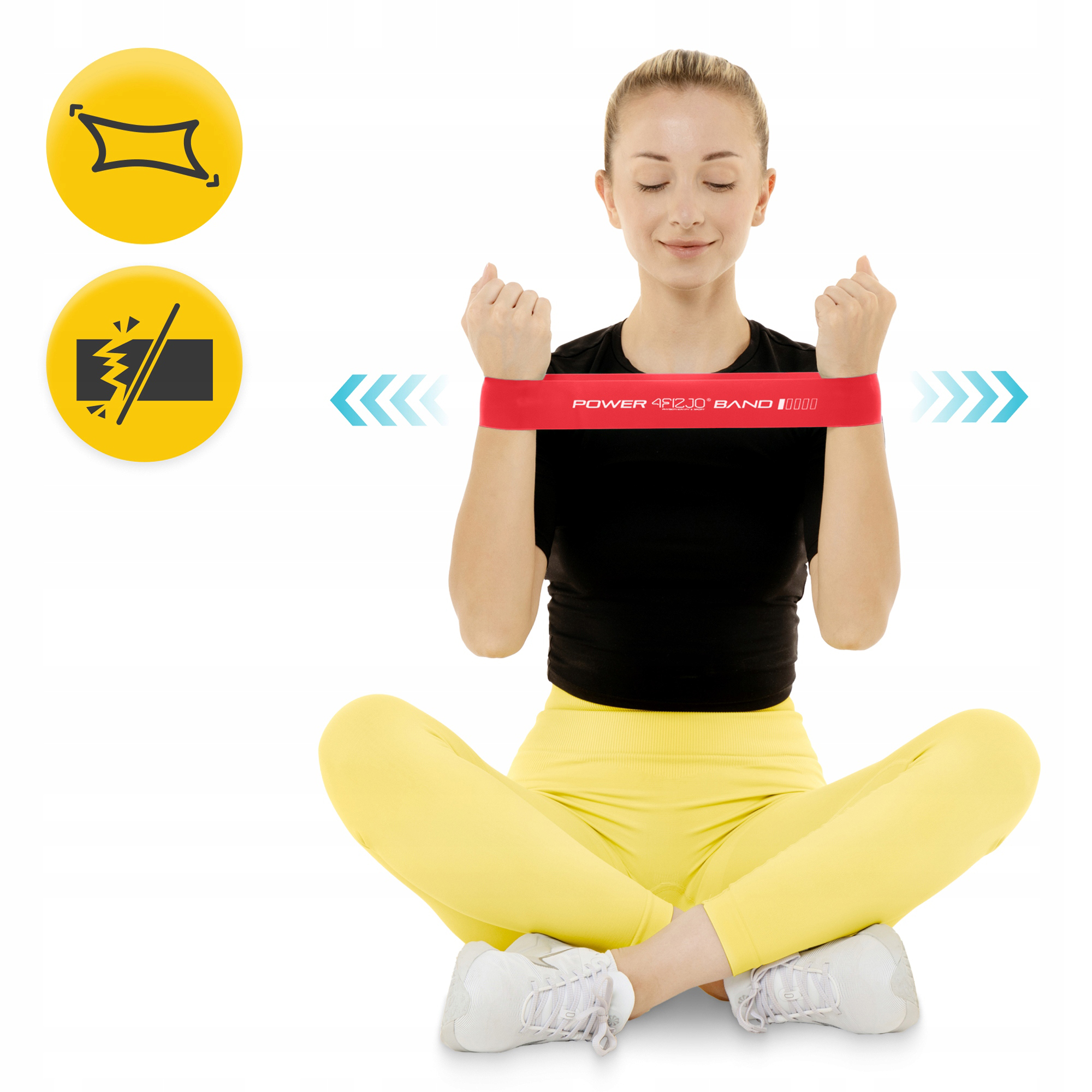 Резинка для фітнесу 4FIZJO Mini Power Band 0.4 мм 1-3 кг Red (P-5907739310361) — мініатюра 9