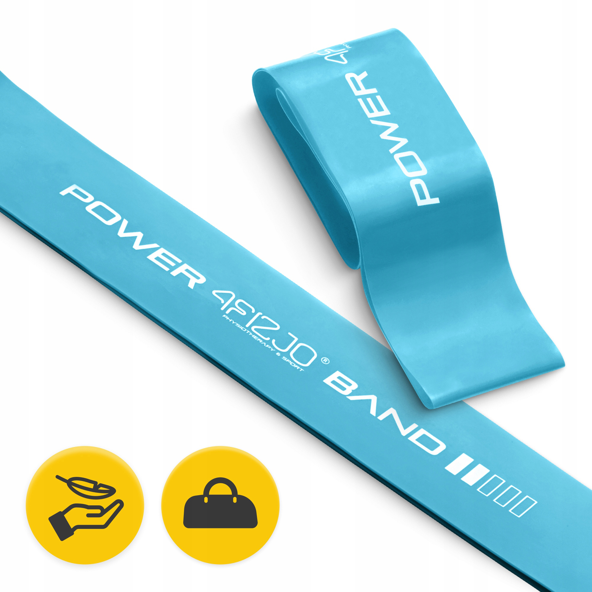 Резинка для фітнесу 4FIZJO Mini Power Band 0.6 мм 1-5 кг Sky Blue (P-5907222931103) — мініатюра 6