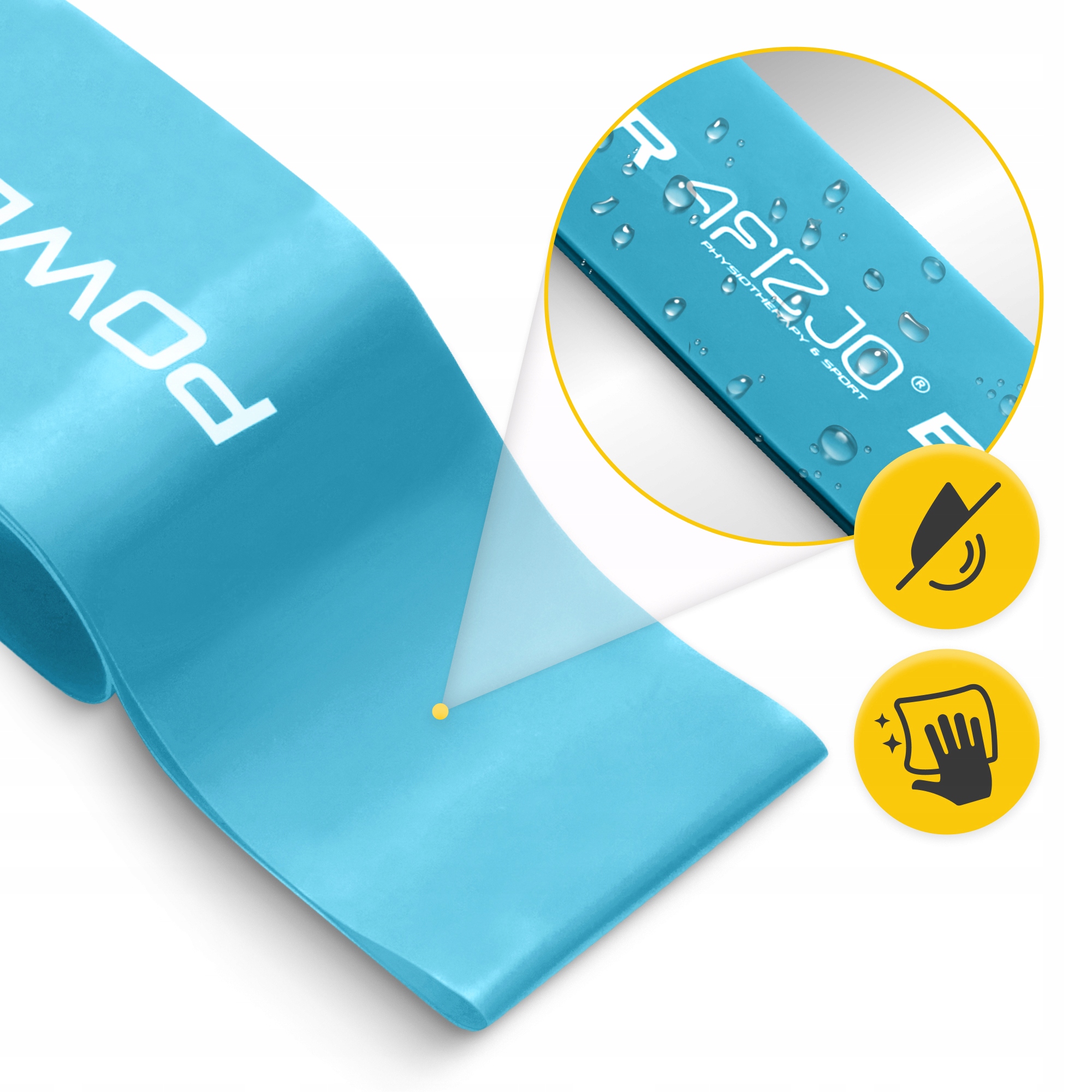 Резинка для фітнесу 4FIZJO Mini Power Band 0.6 мм 1-5 кг Sky Blue (P-5907222931103) — мініатюра 10