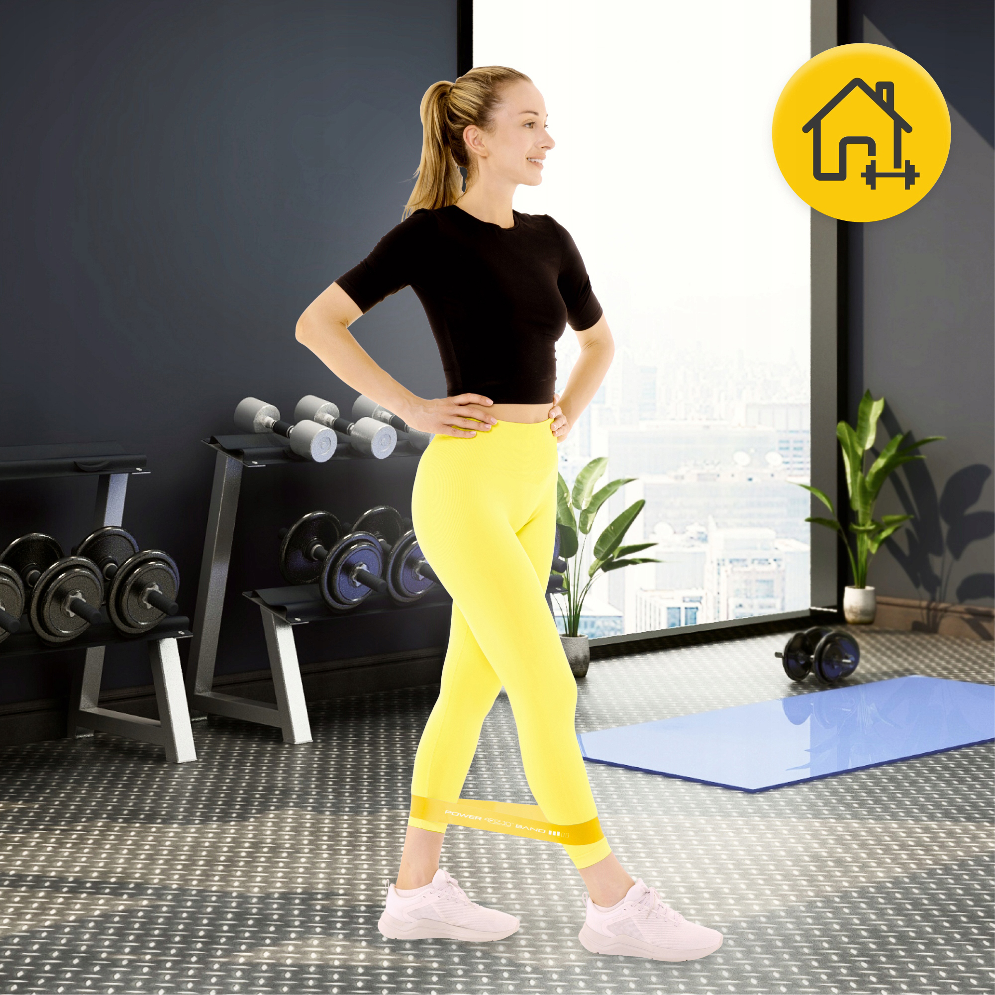 Резинка для фітнесу 4FIZJO Mini Power Band 0.8 мм 5-10 кг Yellow (P-5907222931608) — фото 4
