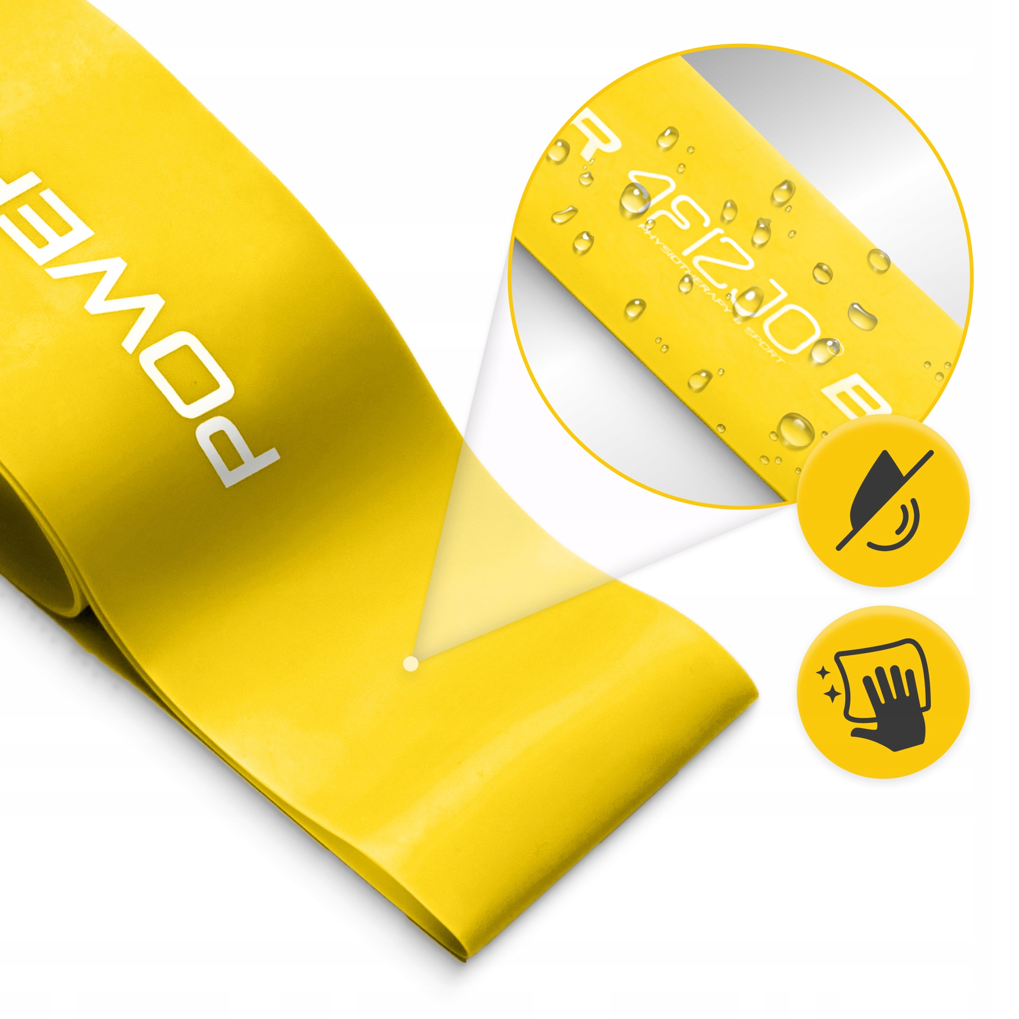 Резинка для фітнесу 4FIZJO Mini Power Band 0.8 мм 5-10 кг Yellow (P-5907222931608) — мініатюра 8