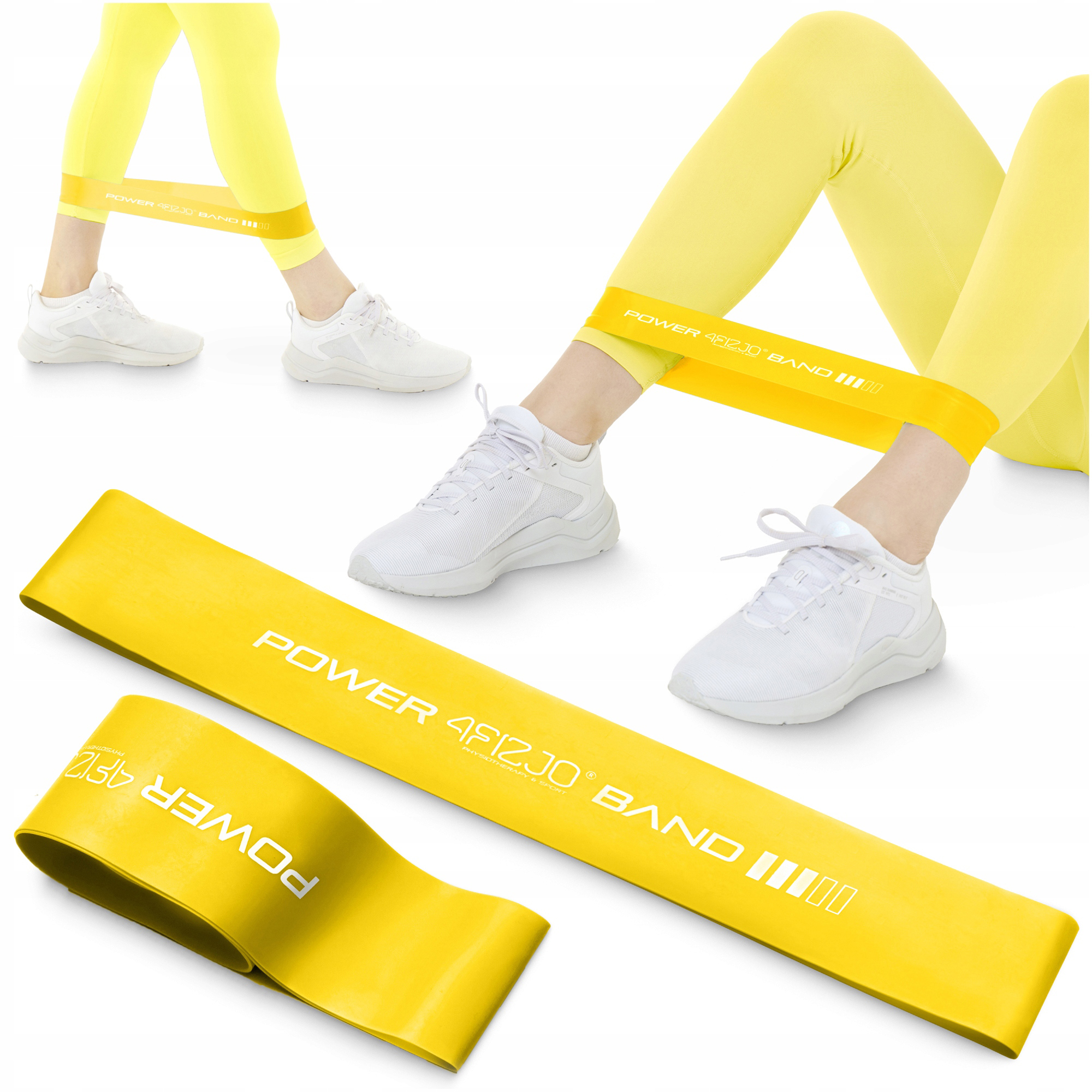 Резинка для фітнесу 4FIZJO Mini Power Band 0.8 мм 5-10 кг Yellow (P-5907222931608) — фото 1