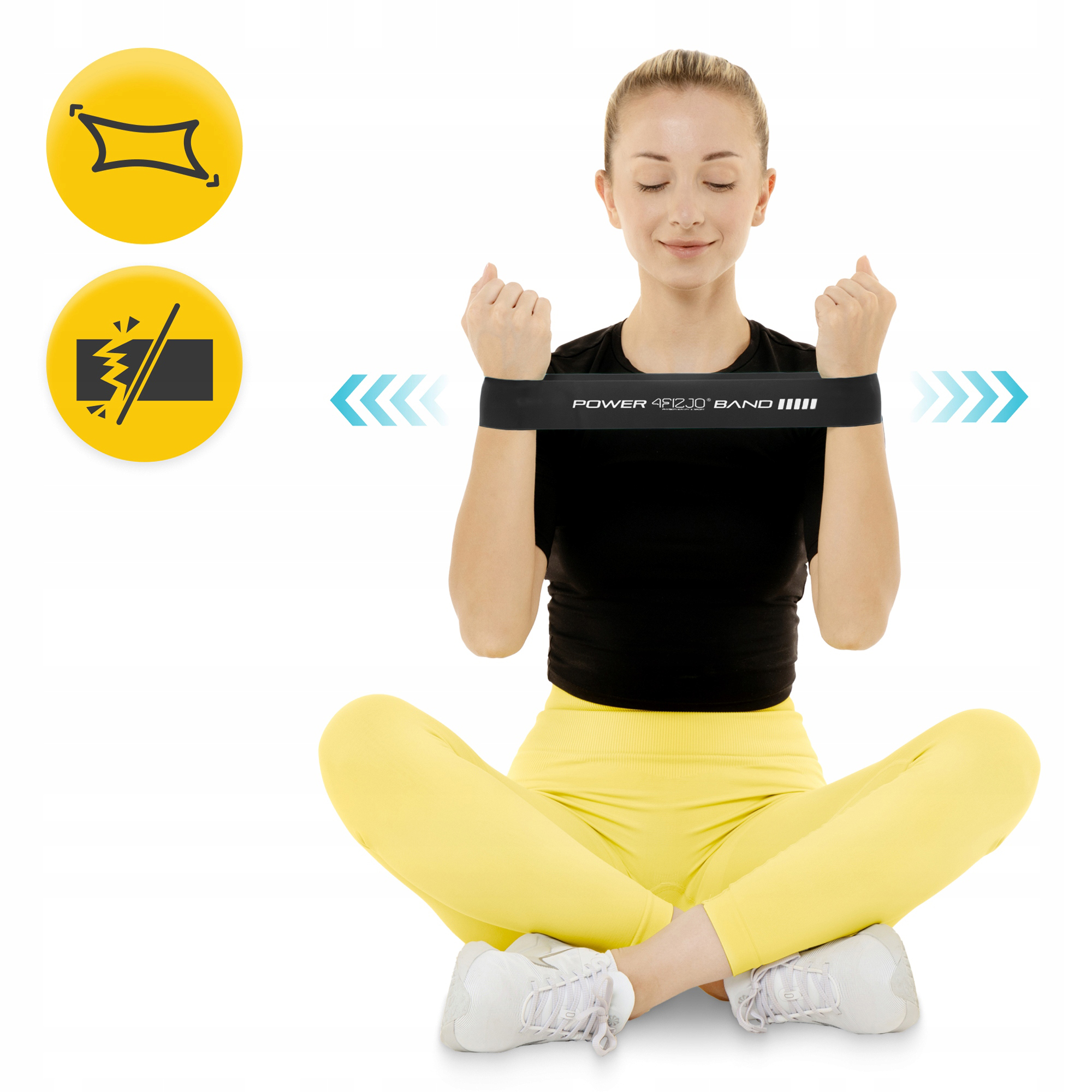 Резинка для фітнесу 4FIZJO Mini Power Band 1.2 мм 15-20 кг Black (P-5907222931622) — мініатюра 9