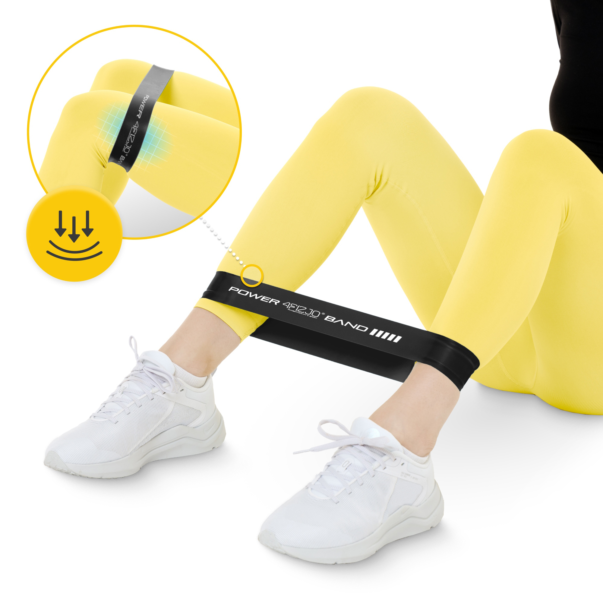 Резинка для фітнесу 4FIZJO Mini Power Band 1.2 мм 15-20 кг Black (P-5907222931622) — мініатюра 8