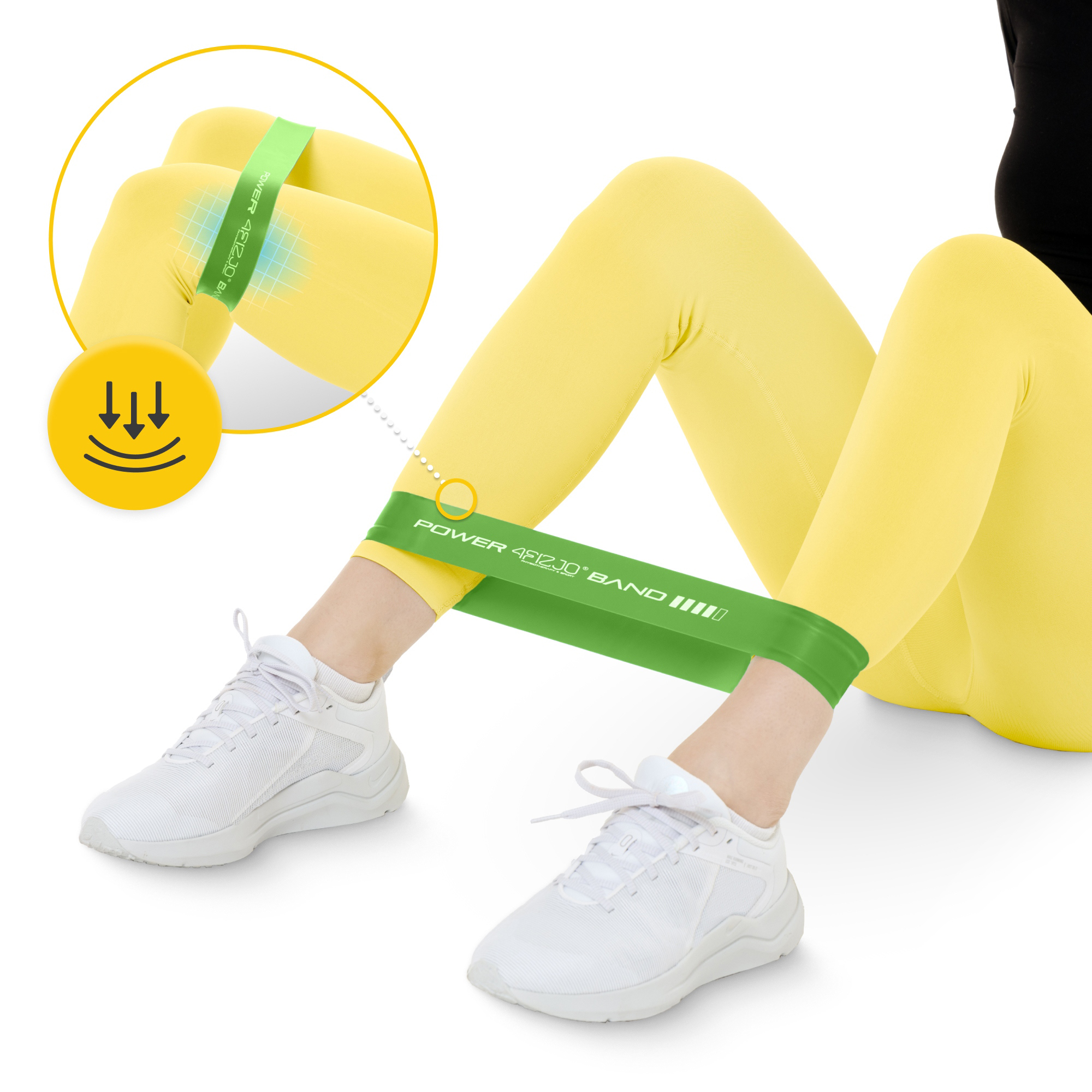 Резинка для фітнесу 4FIZJO Mini Power Band 1 мм 10-15 кг Green (P-5907222931615) — мініатюра 6