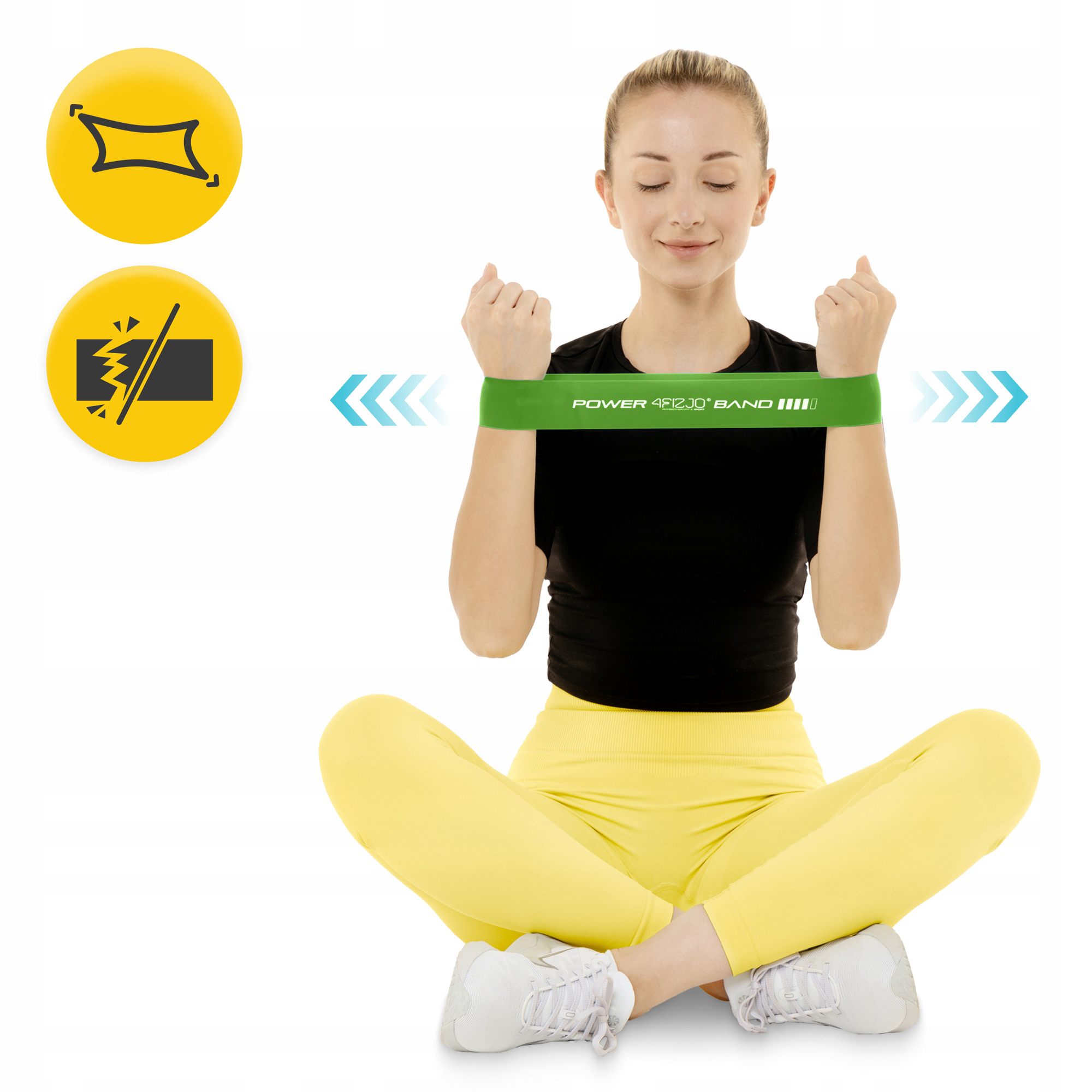 Резинка для фітнесу 4FIZJO Mini Power Band 1 мм 10-15 кг Green (P-5907222931615) — фото 3