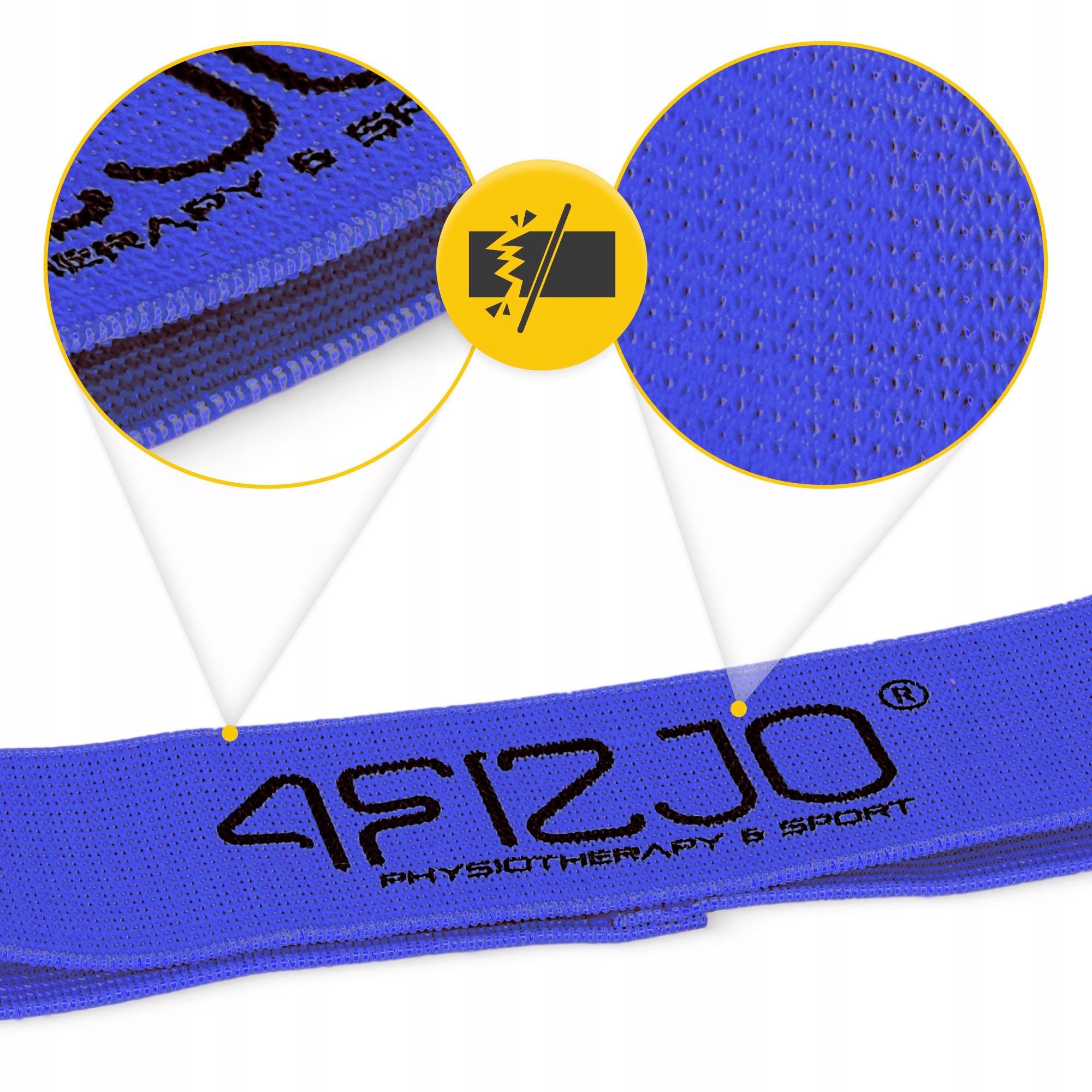 Резинка для фітнесу та спорту із тканини 4FIZJO Flex Band 11-15 кг Blue (P-5907739310934) — мініатюра 7
