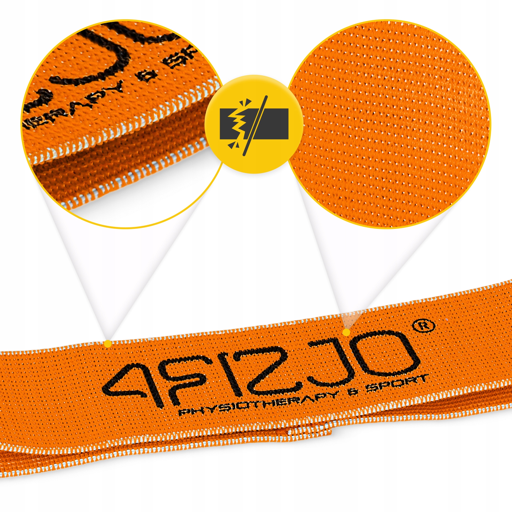 Резинка для фітнесу та спорту із тканини 4FIZJO Flex Band 1-5 кг Orange (P-5907739310927) — фото 4