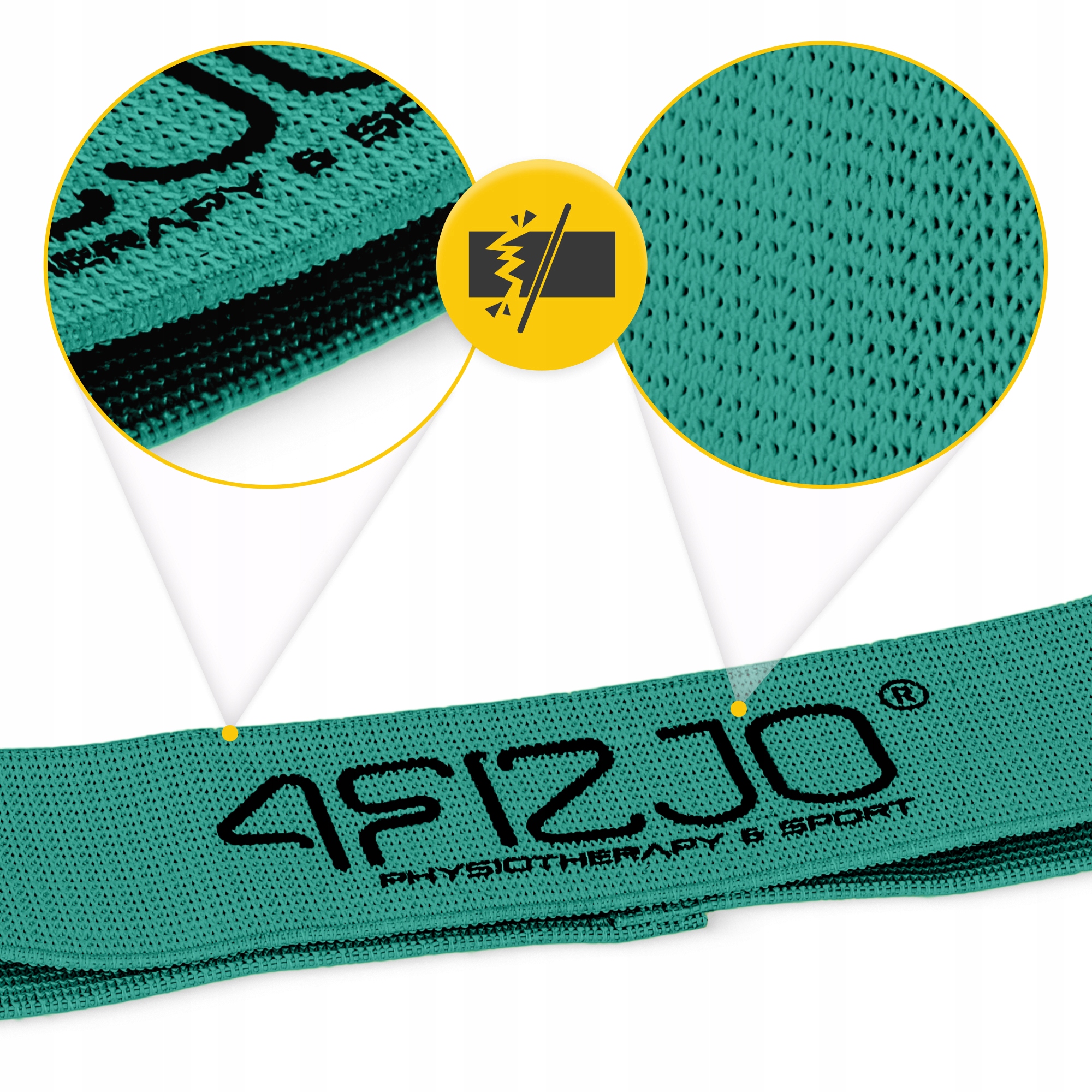 Резинка для фітнесу та спорту із тканини 4FIZJO Flex Band 6-10 кг Green (P-5907739310941) — мініатюра 6