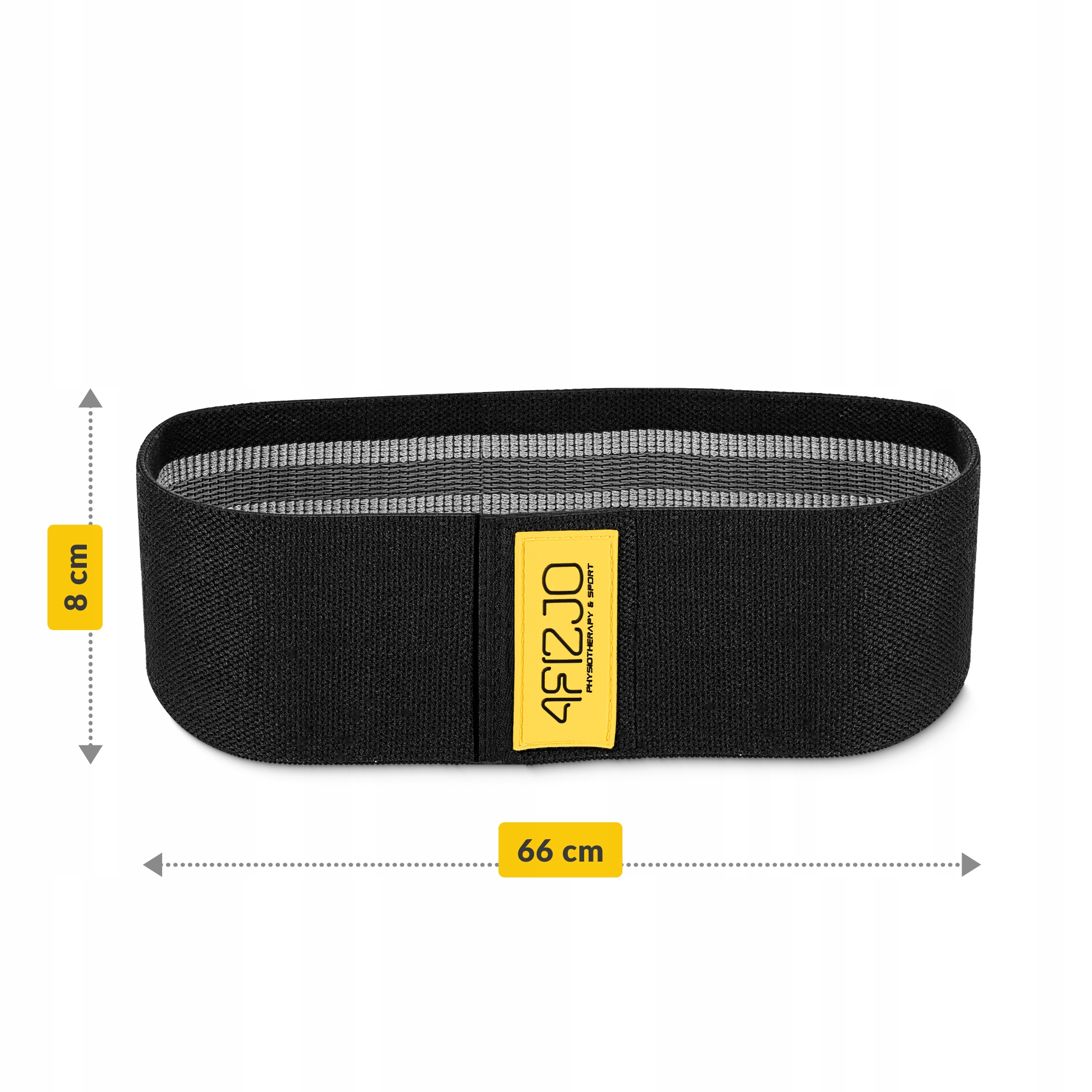 Резинка для фітнесу та спорту із тканини 4FIZJO Hip Band 25-30 кг Black/Grey (P-5907739310286) — фото 5