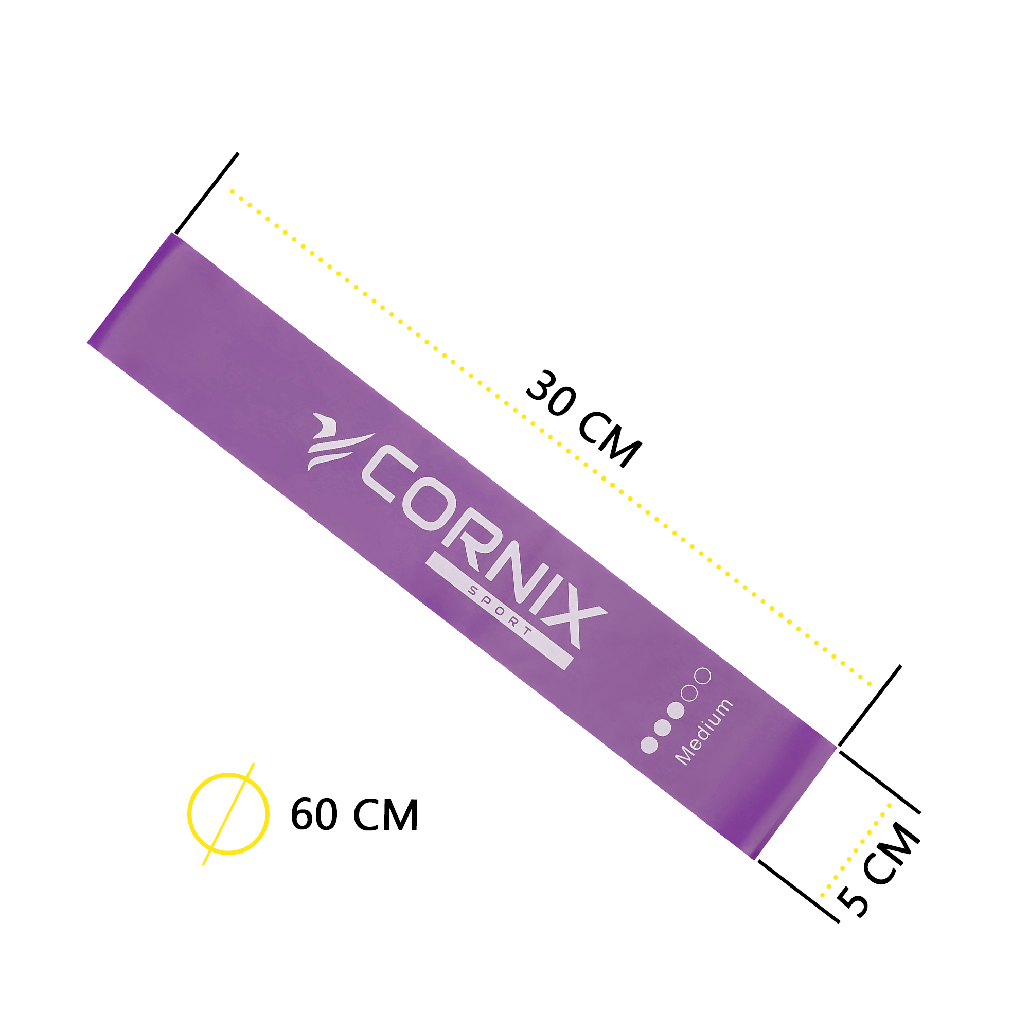 Резинки для фітнесу Cornix Mini Power Band набір 5 шт 1-20 кг XR-0046 — мініатюра 7