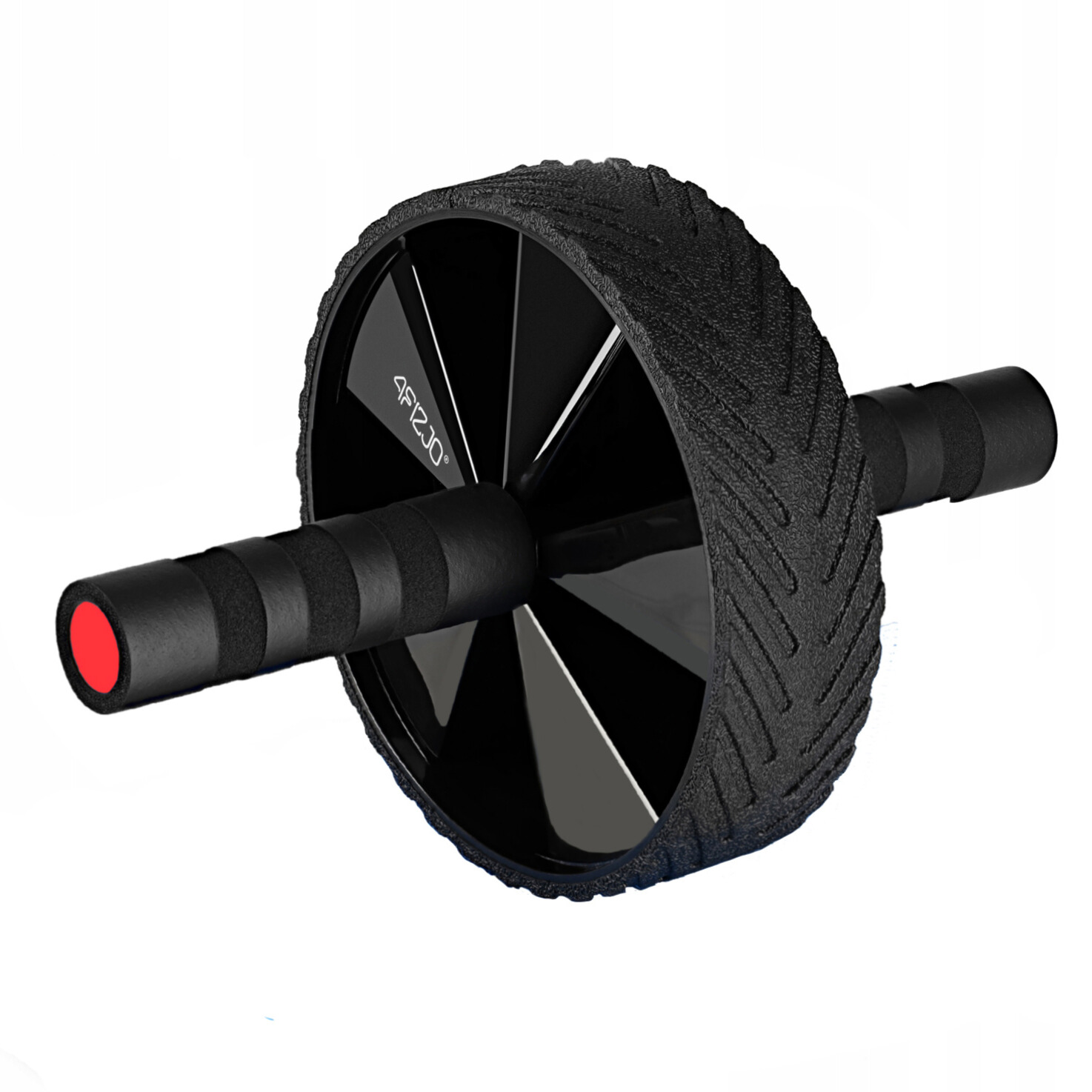 Ролик (гімнастичне колесо) для преса 4FIZJO Ab Wheel Black/Red (P-5907739311559) — фото 1