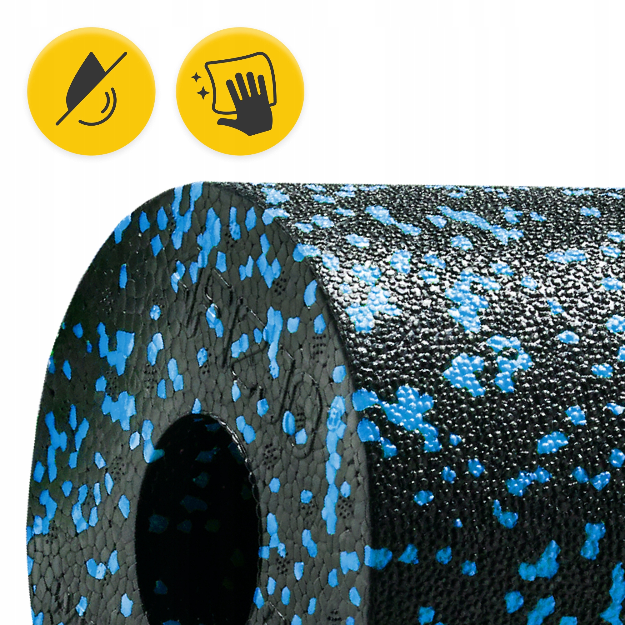 Масажний ролик 4FIZJO Mini Foam Roller 15 x 5.3 см (валик, роллер) Black/Blue (P-5907222931943) — фото 4