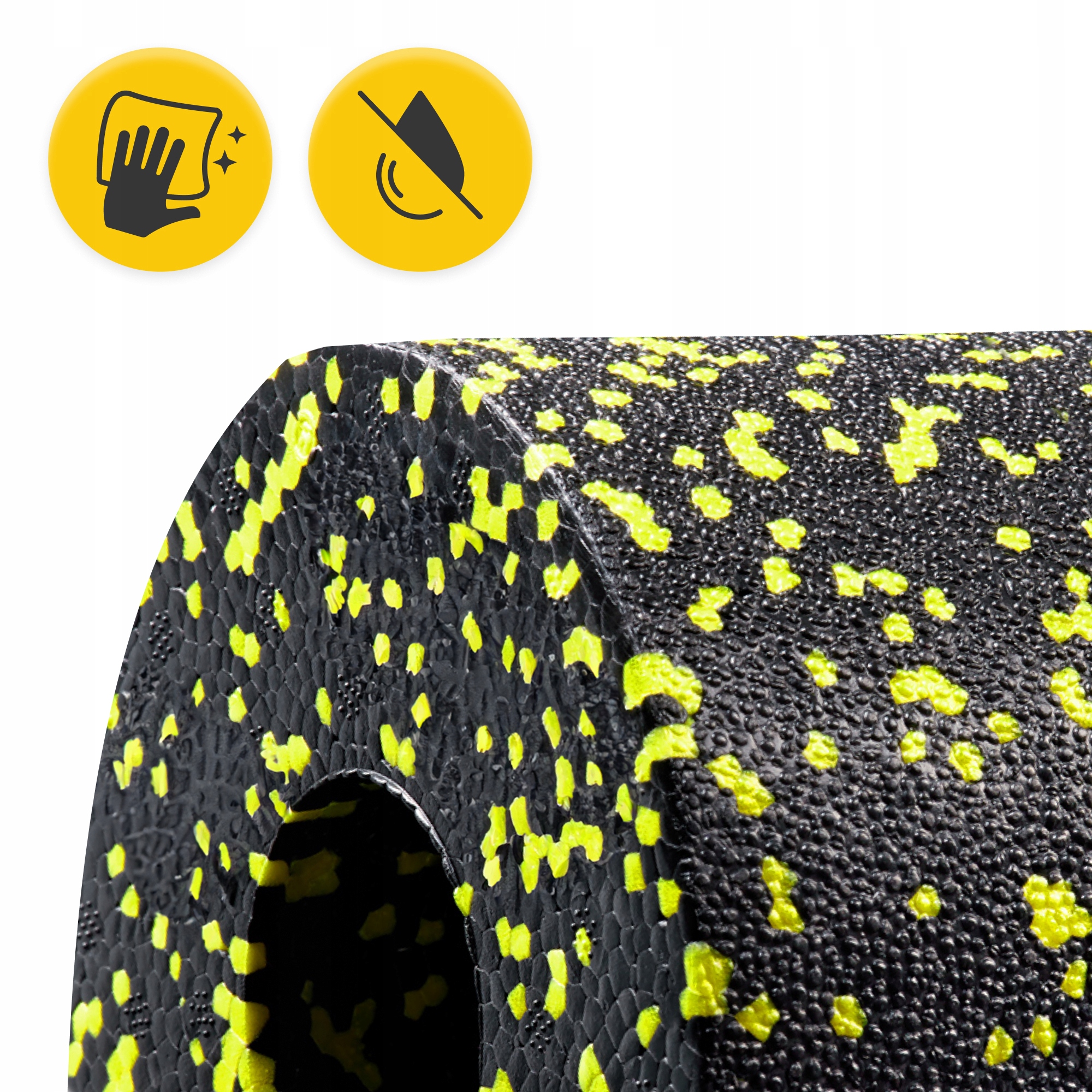 Масажний ролик 4FIZJO Mini Foam Roller 15 x 5.3 см (валик, роллер) Black/Yellow (P-5907222931790) — фото 5