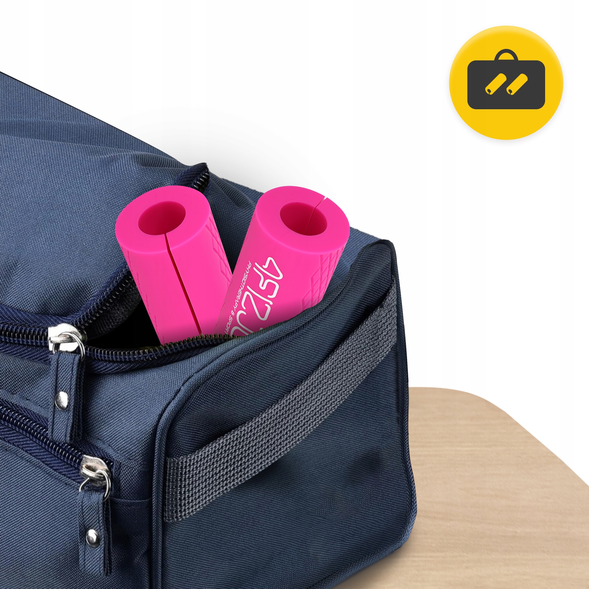 Розширювальні накладки на гриф 4FIZJO Fat Grip 2 шт силіконові Pink (P-5905973404334) — фото 2