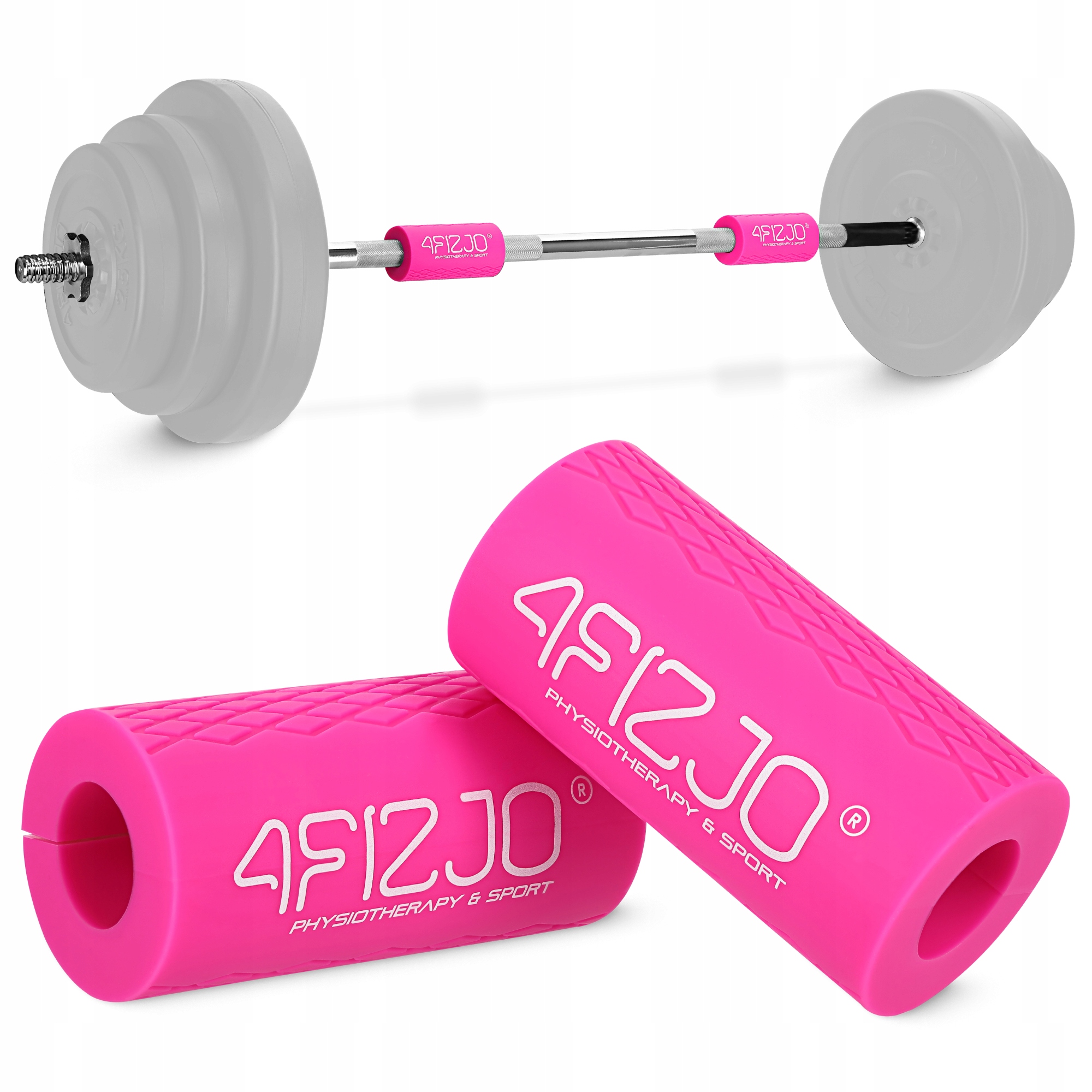 Розширювальні накладки на гриф 4FIZJO Fat Grip 2 шт силіконові Pink (P-5905973404334) — фото 1