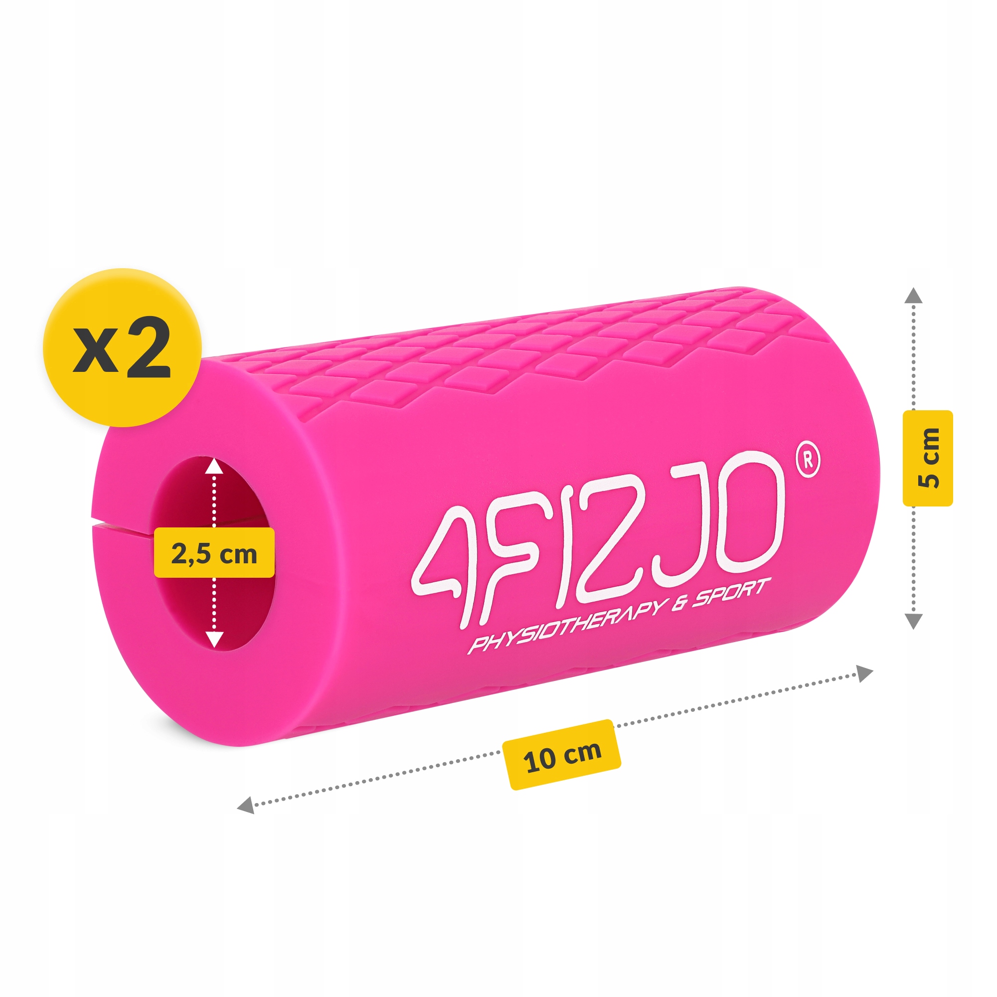 Розширювальні накладки на гриф 4FIZJO Fat Grip 2 шт силіконові Pink (P-5905973404334) — мініатюра 9