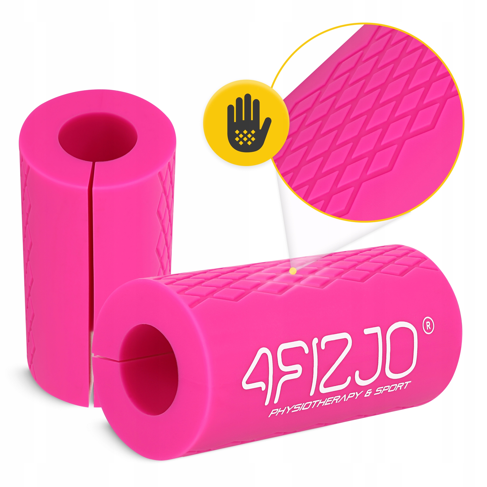 Розширювальні накладки на гриф 4FIZJO Fat Grip 2 шт силіконові Pink (P-5905973404334) — мініатюра 10