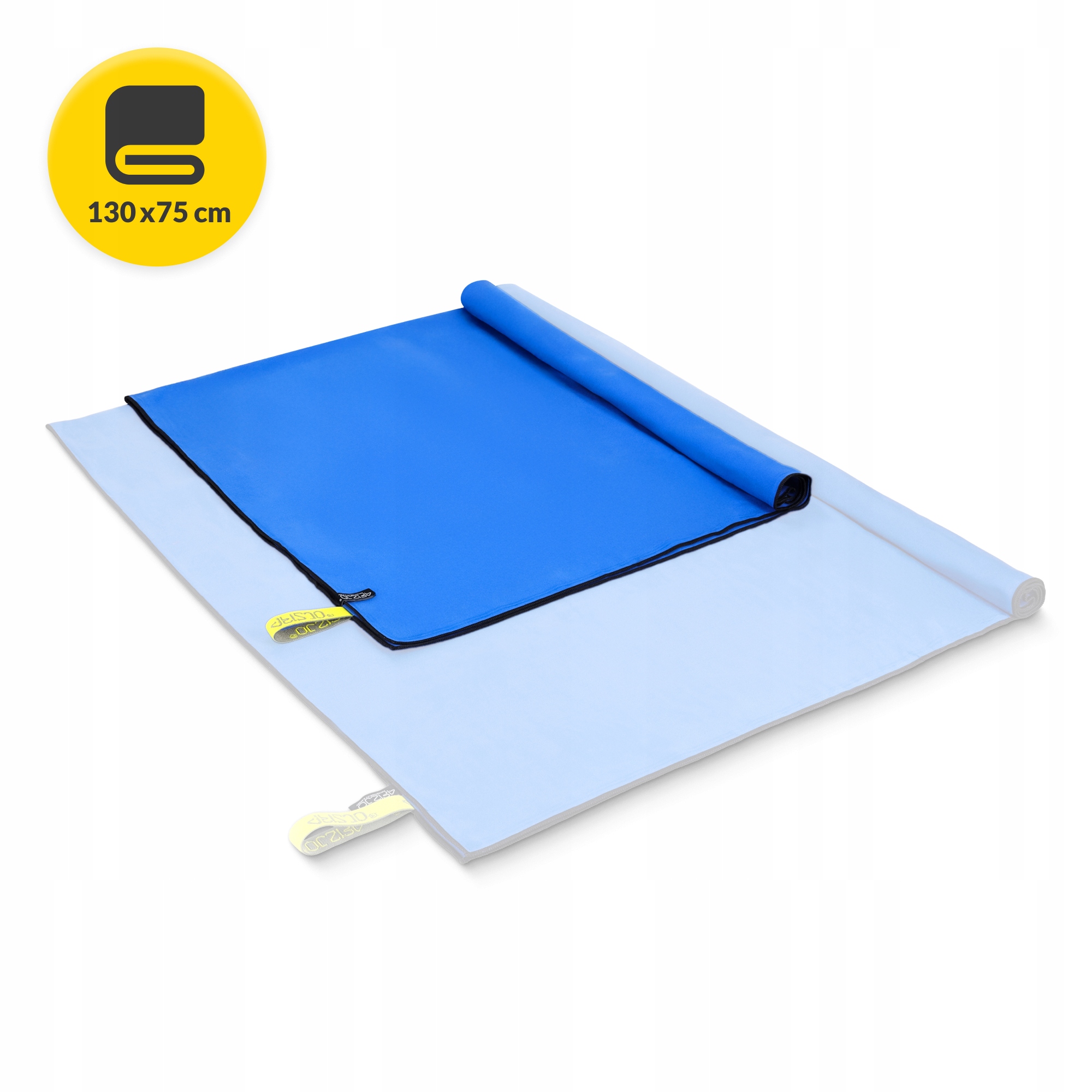 Рушник спортивний 4FIZJO 130 x 75 см з мікрофібри Blue (P-5907739317254) — мініатюра 7