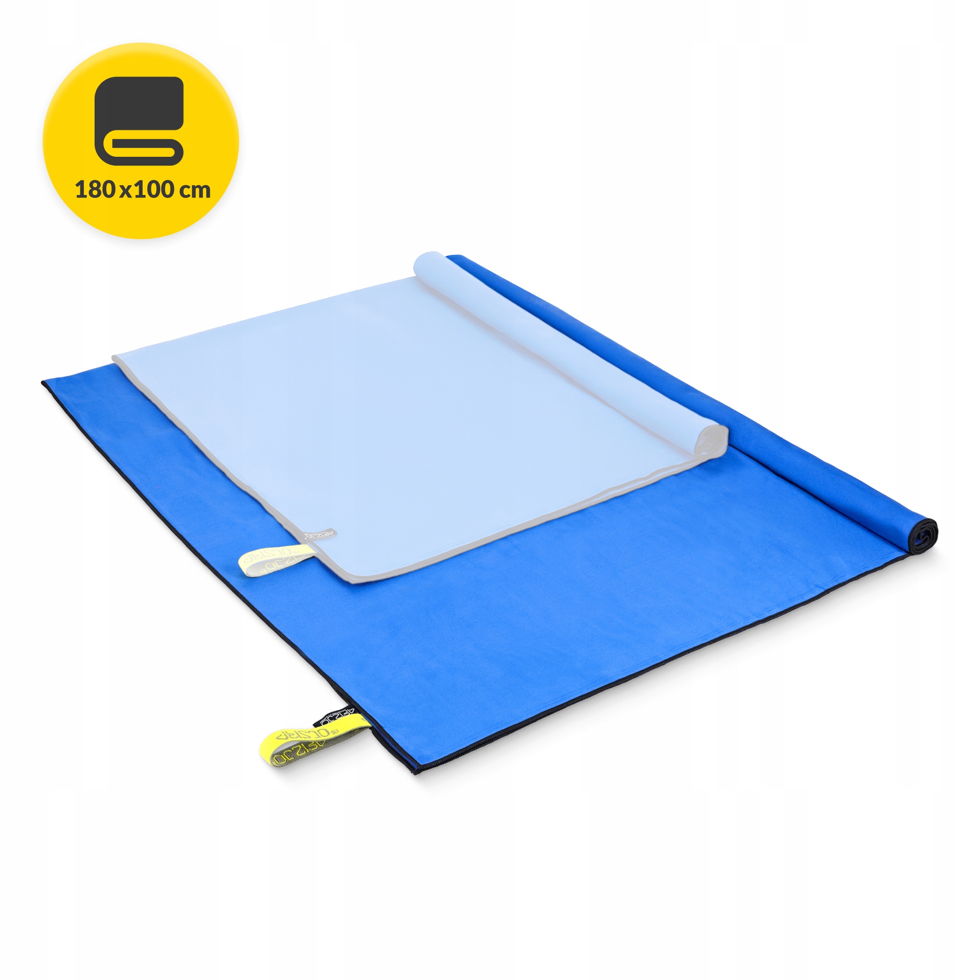 Рушник спортивний 4FIZJO XL 180 x 100 см з мікрофібри Blue (P-5907739317247) — мініатюра 8
