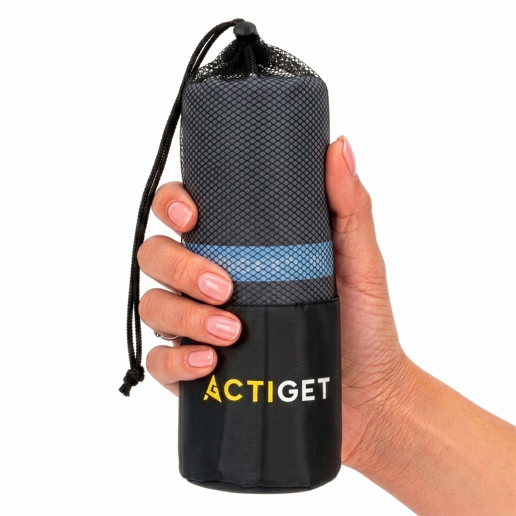 Рушник спортивний Actiget 180 x 100 см з мікрофібри ACT0190 Dark Grey