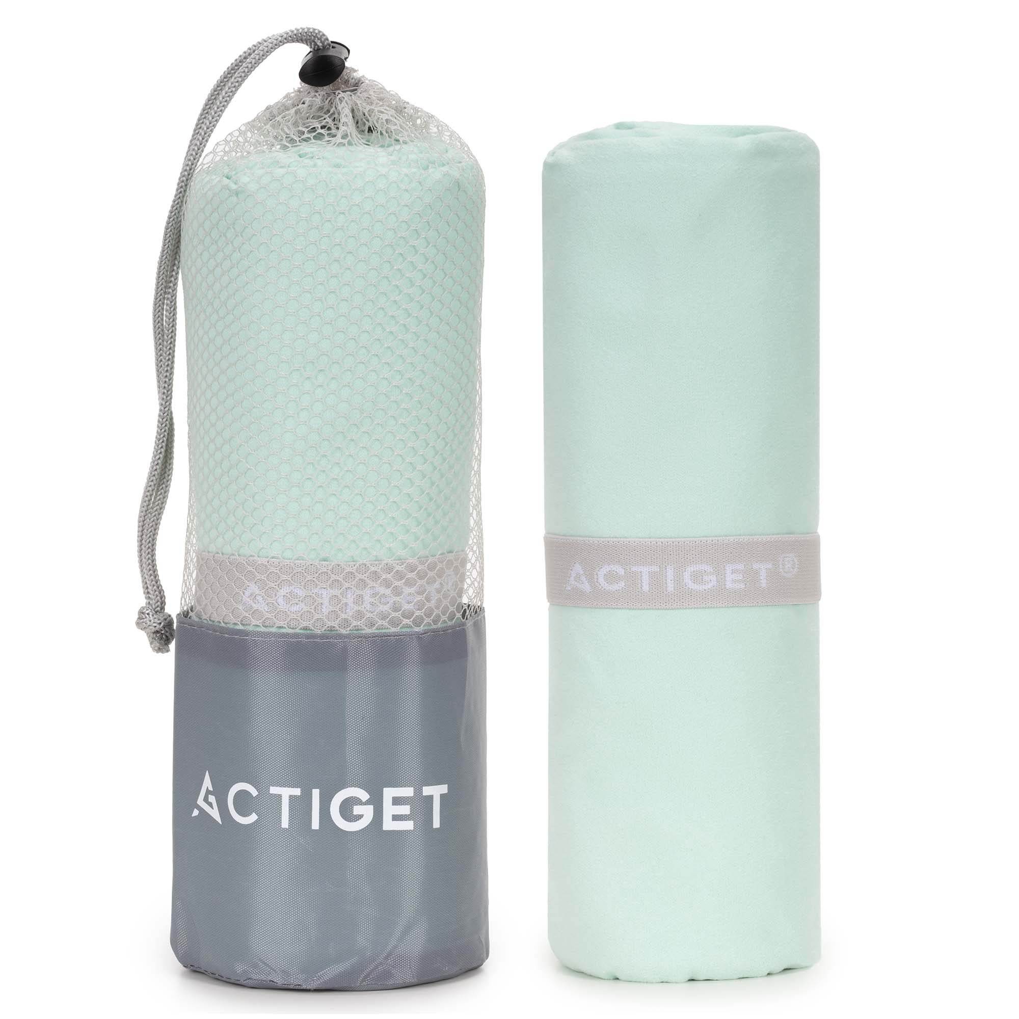 Рушник спортивний Actiget 180 x 100 см з мікрофібри ACT0199 Mint