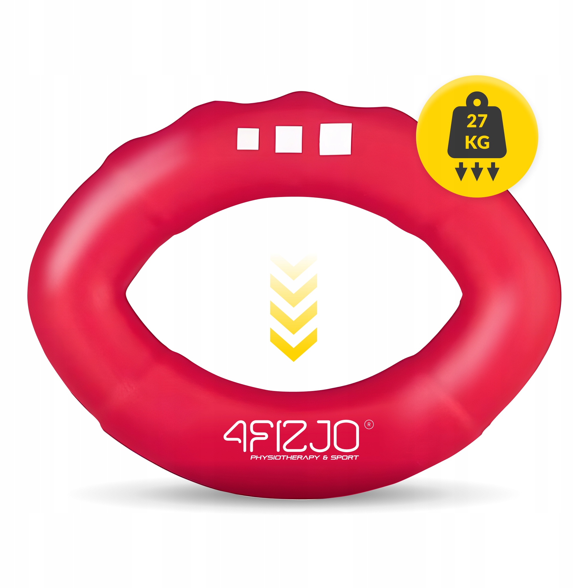 Еспандер кистьовий силіконовий 4FIZJO Hard 22 кг Red (P-5907739313751) — фото 3