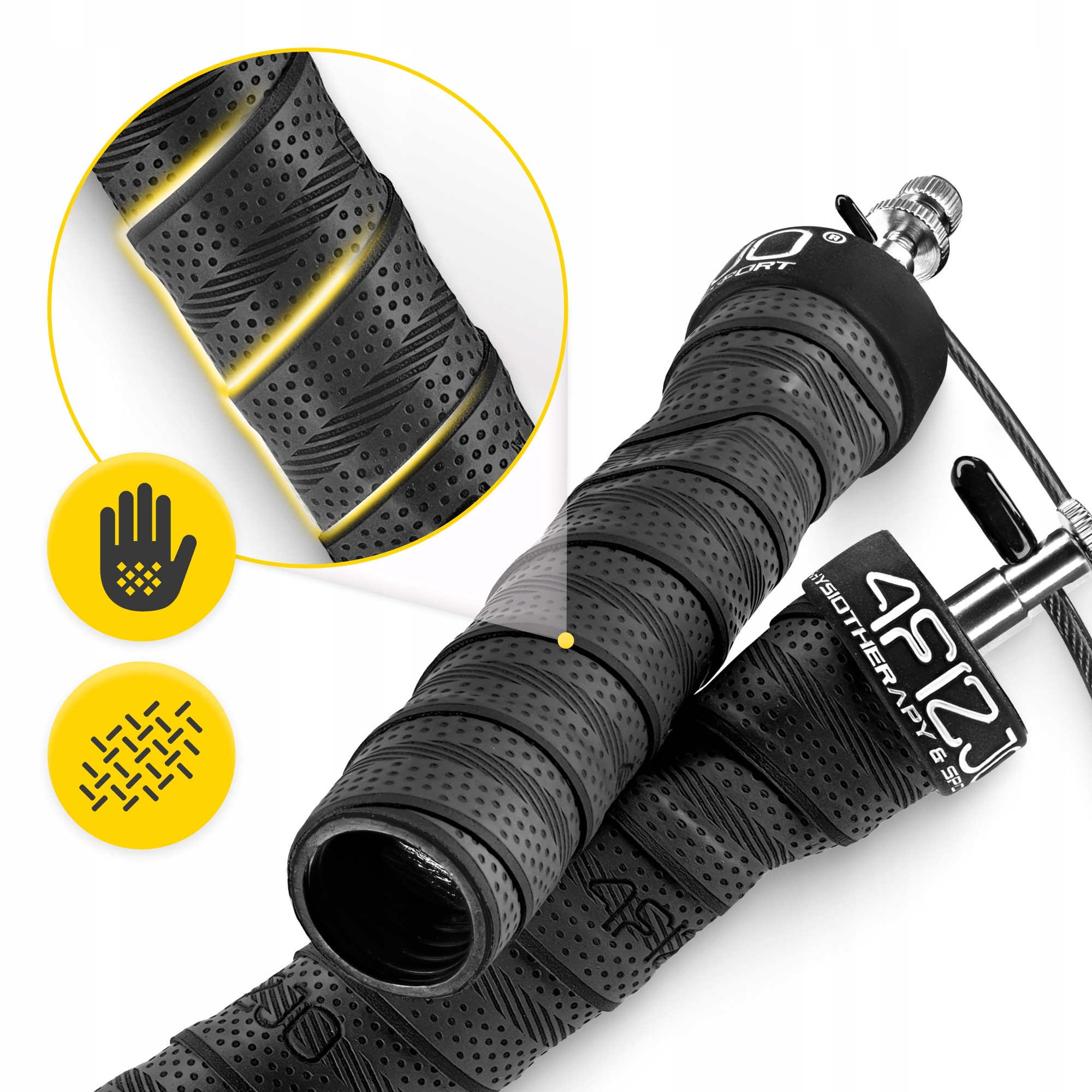 Скакалка швидкісна для кросфіту 4FIZJO Speed Rope PRO+ Black (P-5907739313164) — мініатюра 10