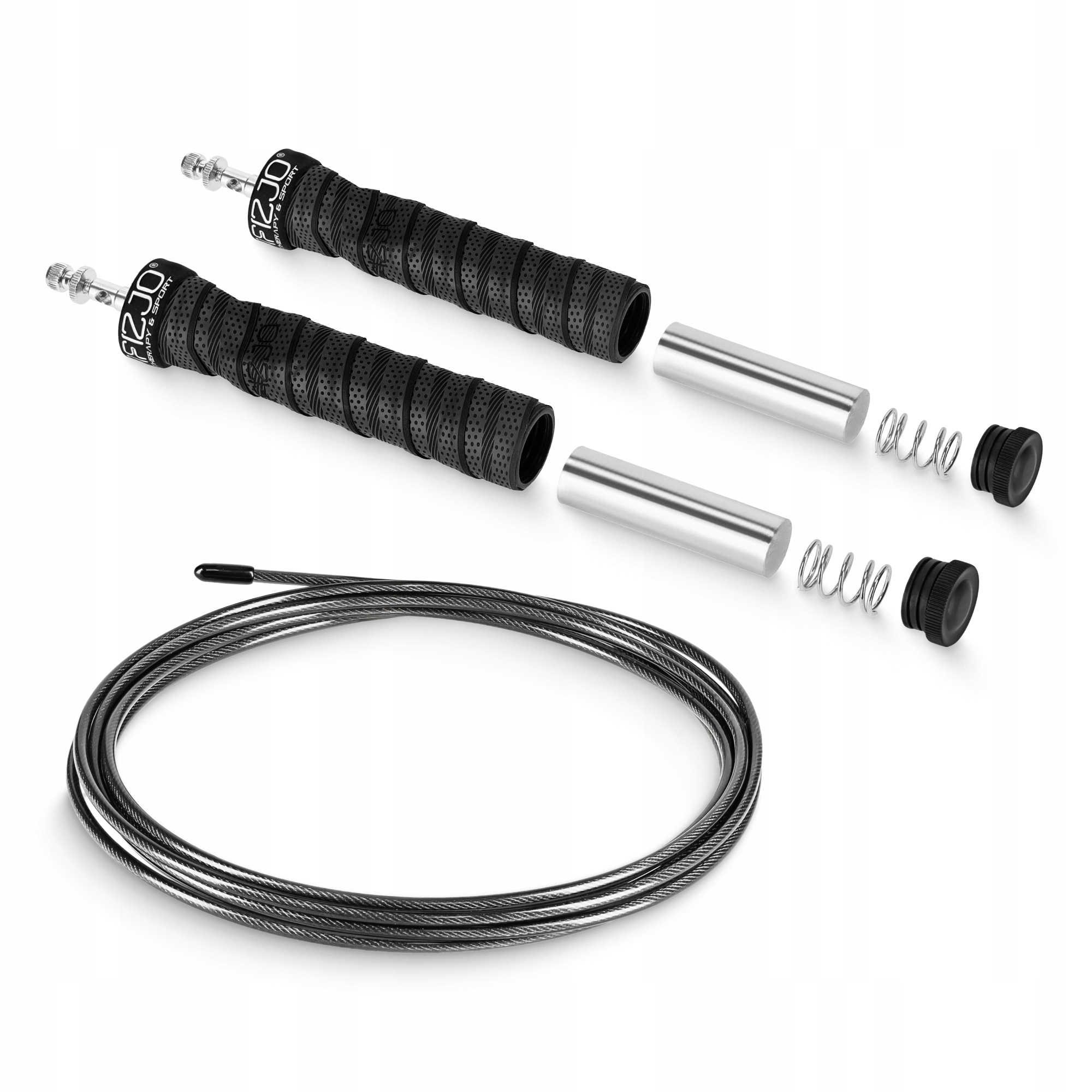 Скакалка швидкісна для кросфіту 4FIZJO Speed Rope PRO+ Black (P-5907739313164) — фото 2
