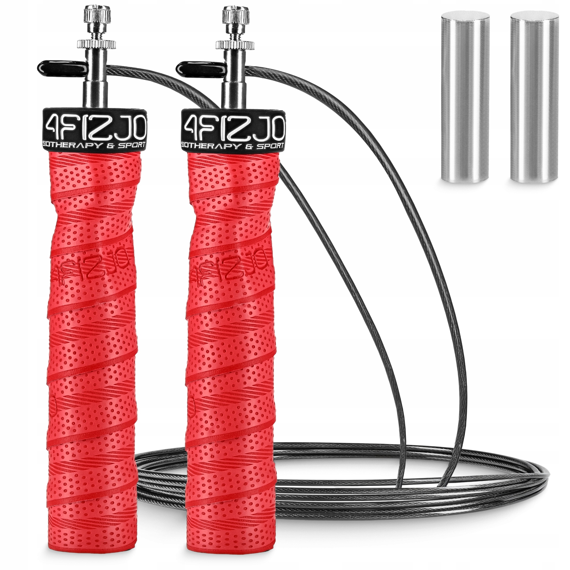 Скакалка швидкісна для кросфіту 4FIZJO Speed Rope PRO+ Red (P-5907739313171) — фото 1