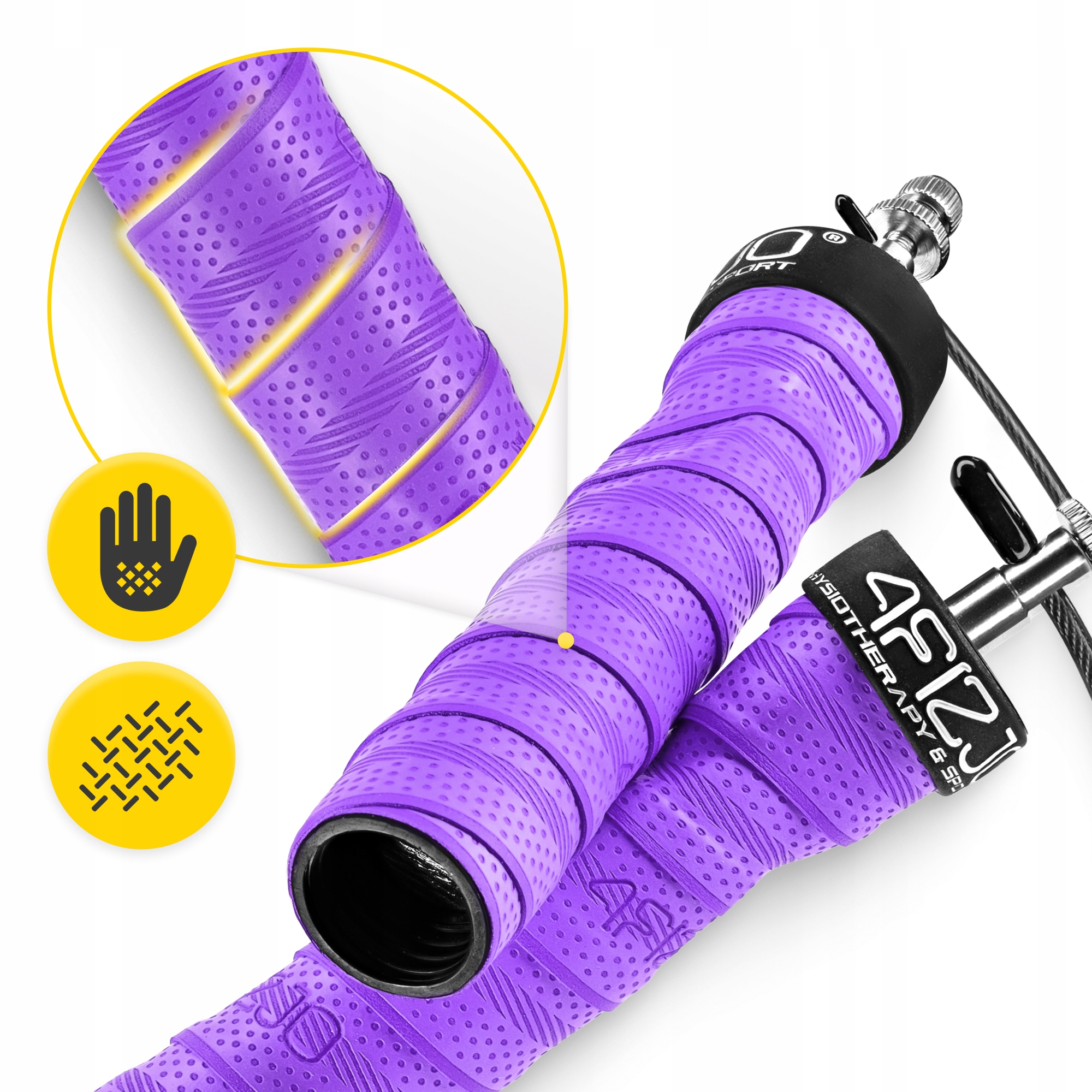 Скакалка швидкісна для кросфіту 4FIZJO Speed Rope PRO+ Violet (P-5907739313188) — мініатюра 10