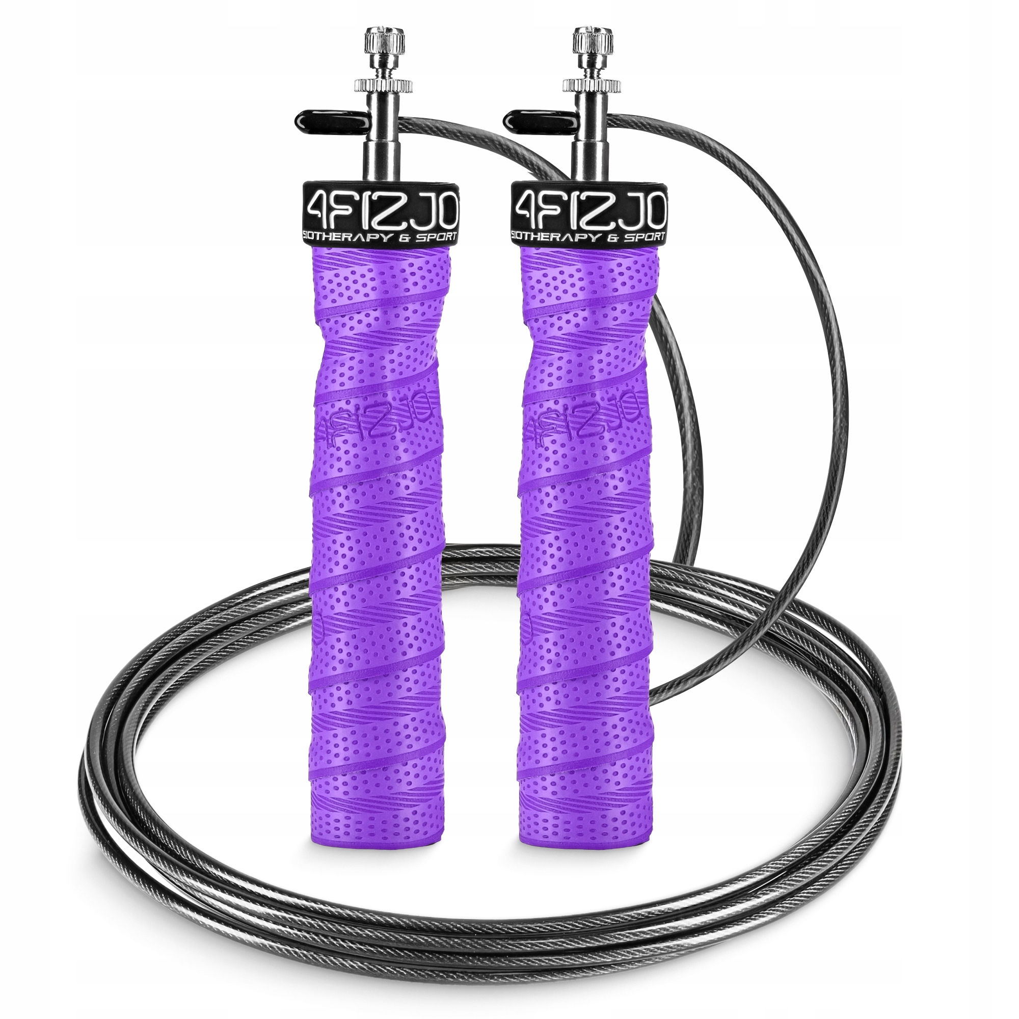 Скакалка швидкісна для кросфіту 4FIZJO Speed Rope PRO+ Violet (P-5907739313188) — фото 3
