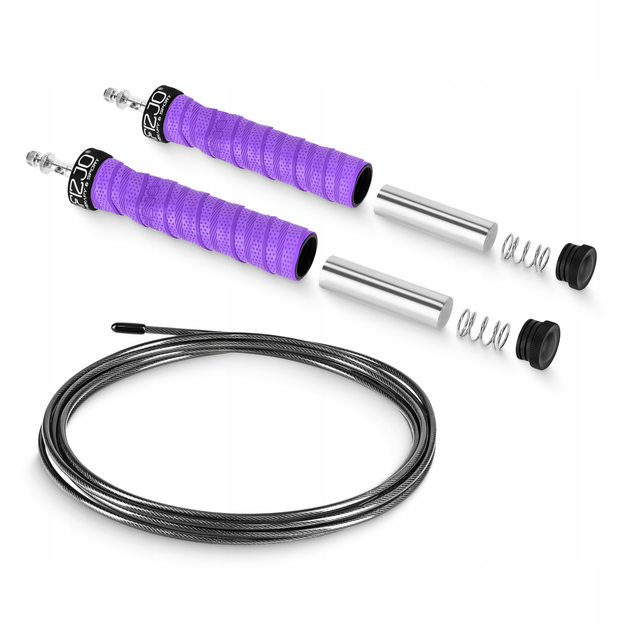 Скакалка швидкісна для кросфіту 4FIZJO Speed Rope PRO+ Violet (P-5907739313188) — фото 4