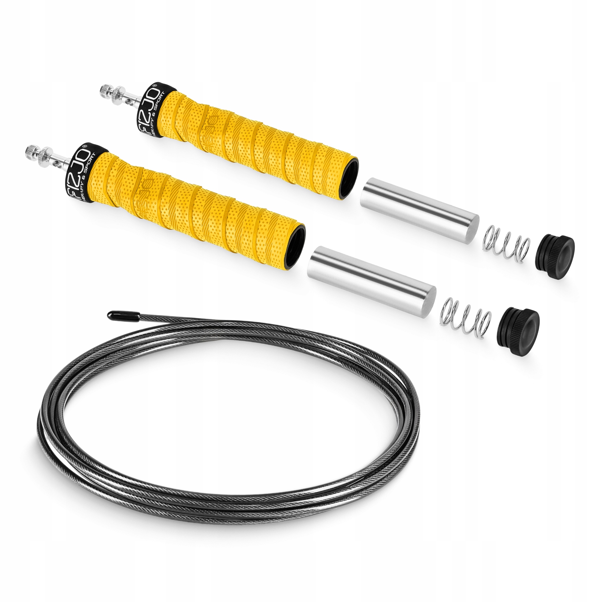 Скакалка швидкісна для кросфіту 4FIZJO Speed Rope PRO+ Yellow (P-5907739311030) — фото 4
