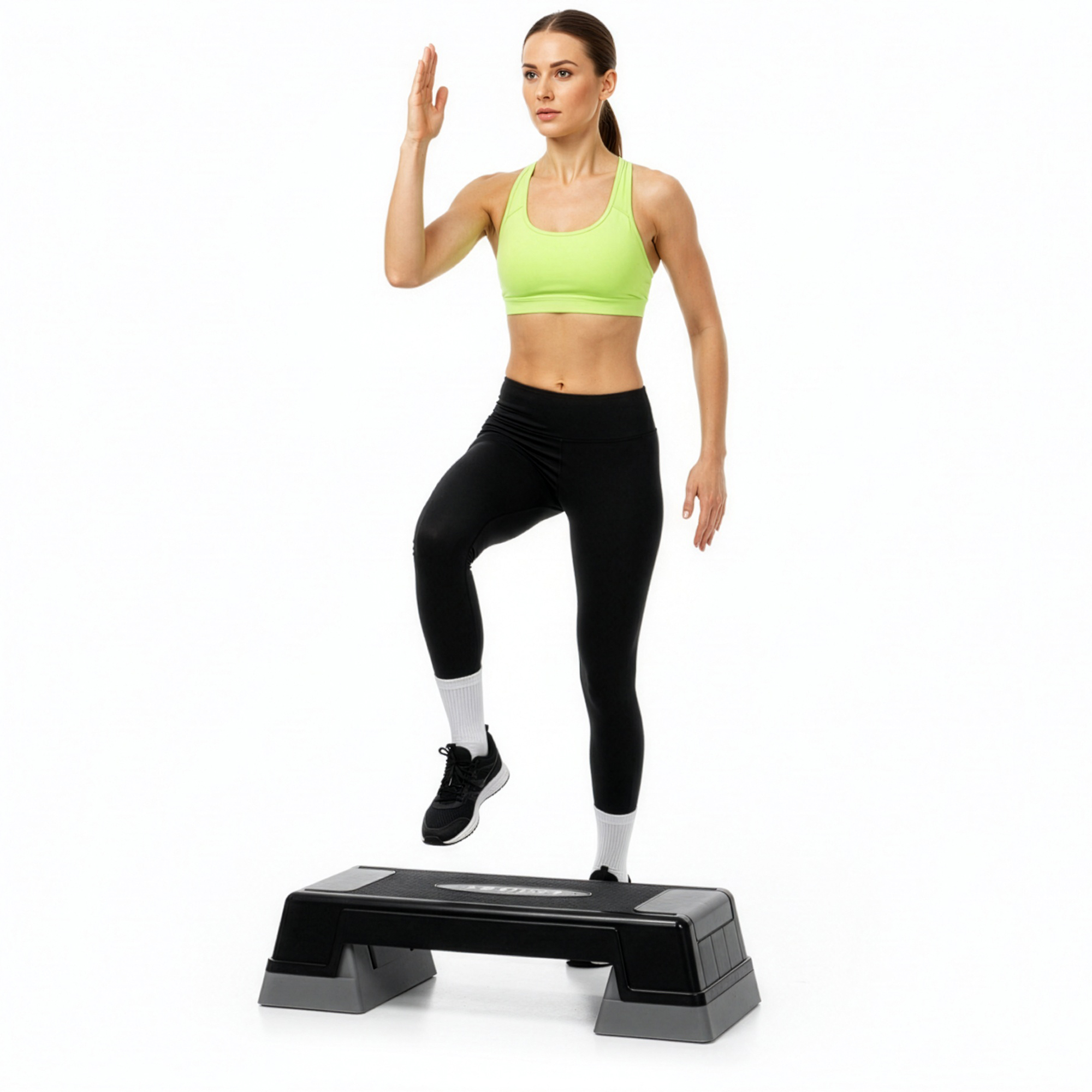 Степ-платформа 2-ступінчаста Actiget 73 х 28.5 х 12-17.5 см ACT0120 Black/Grey