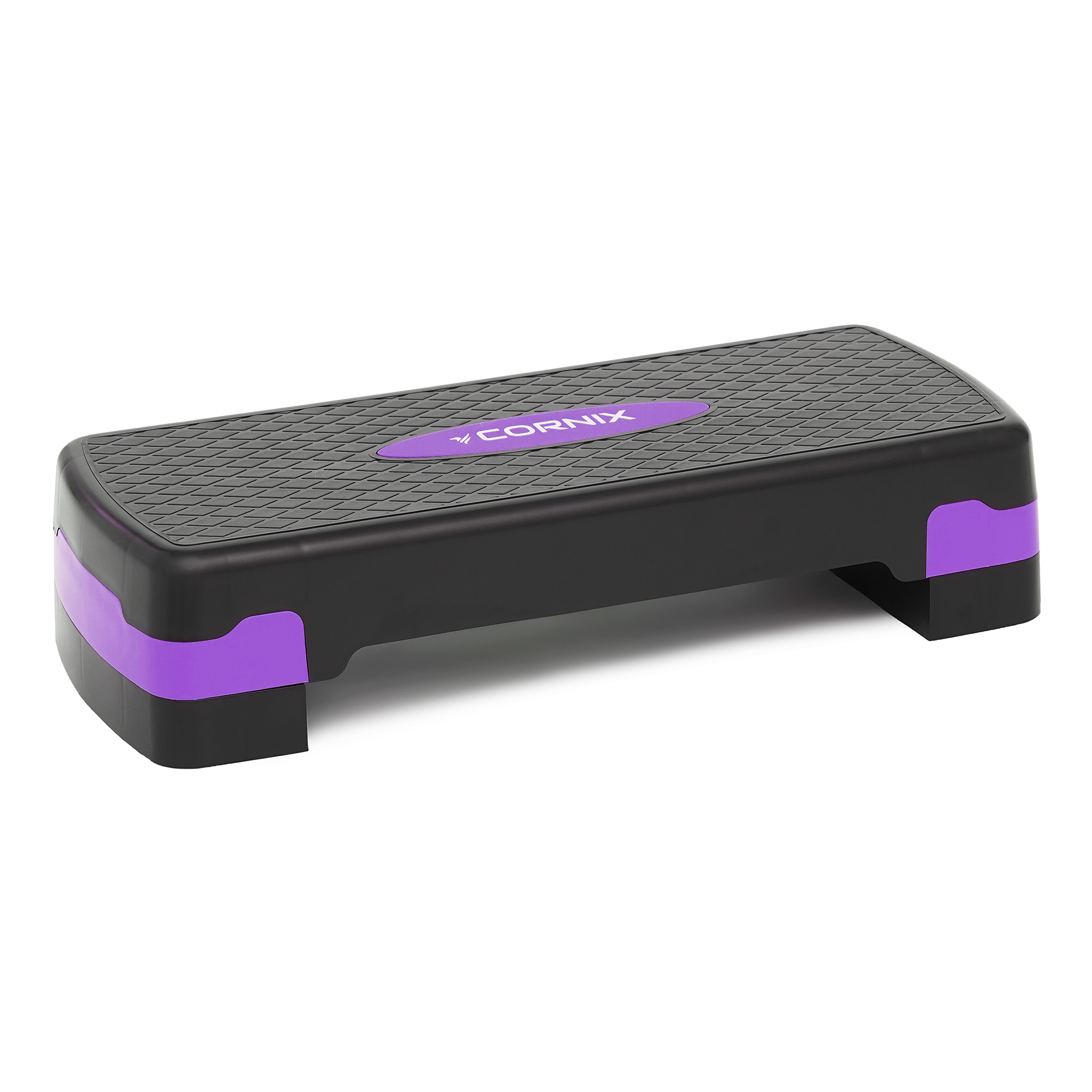 Степ-платформа 2-ступінчаста Cornix 68 х 28 х 10-15 см XR-0188 Black/Purple — фото 1