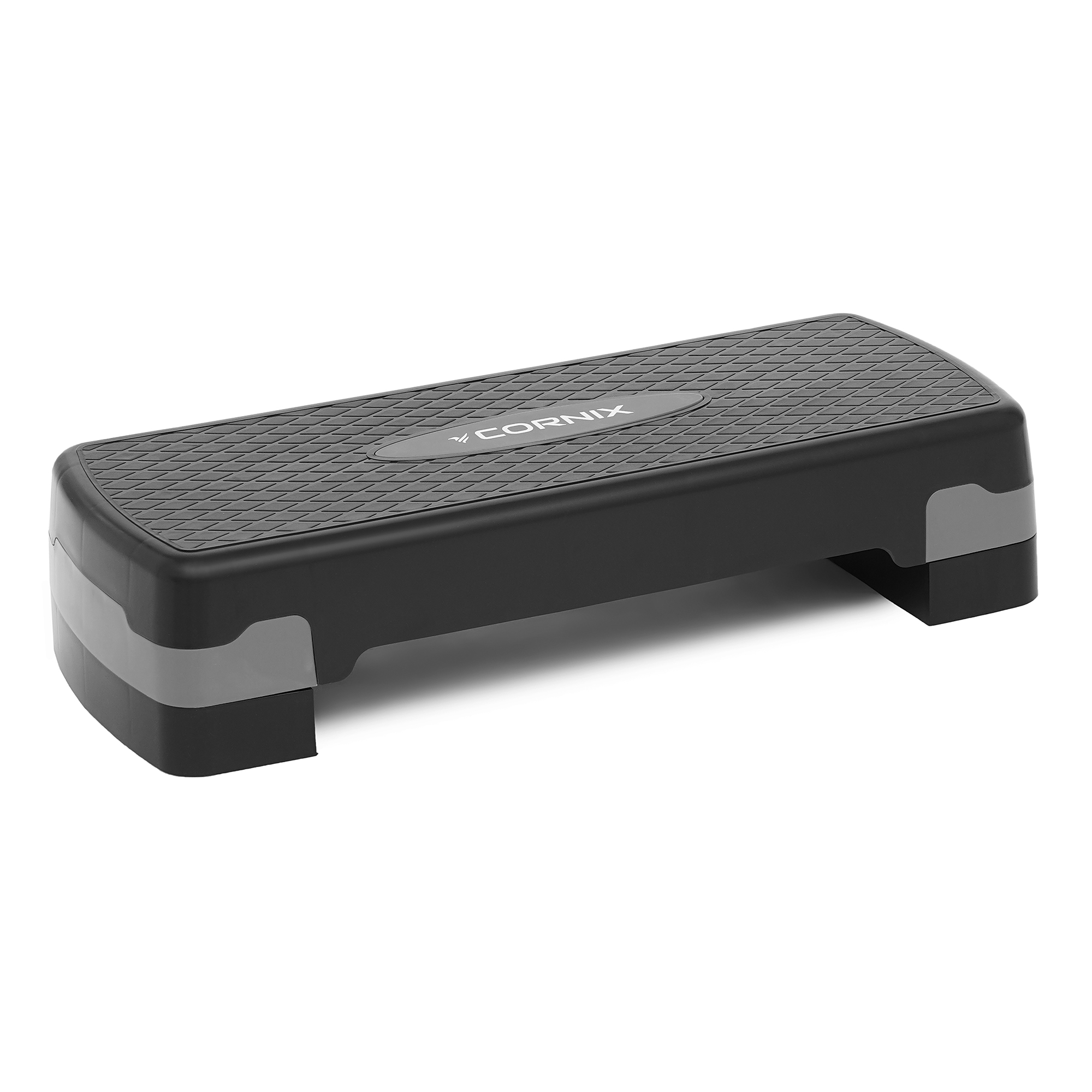 Степ-платформа 2-ступінчаста Cornix 68 х 28 х 10-15 см XR-0189 Black/Grey — фото 1