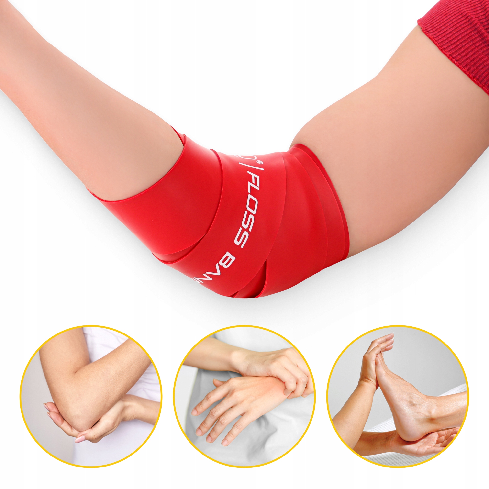 Стрічка еластична для флосингу 4FIZJO Floss Band 207 x 5 см набір 2 шт Mix (P-5907222931905) — мініатюра 6