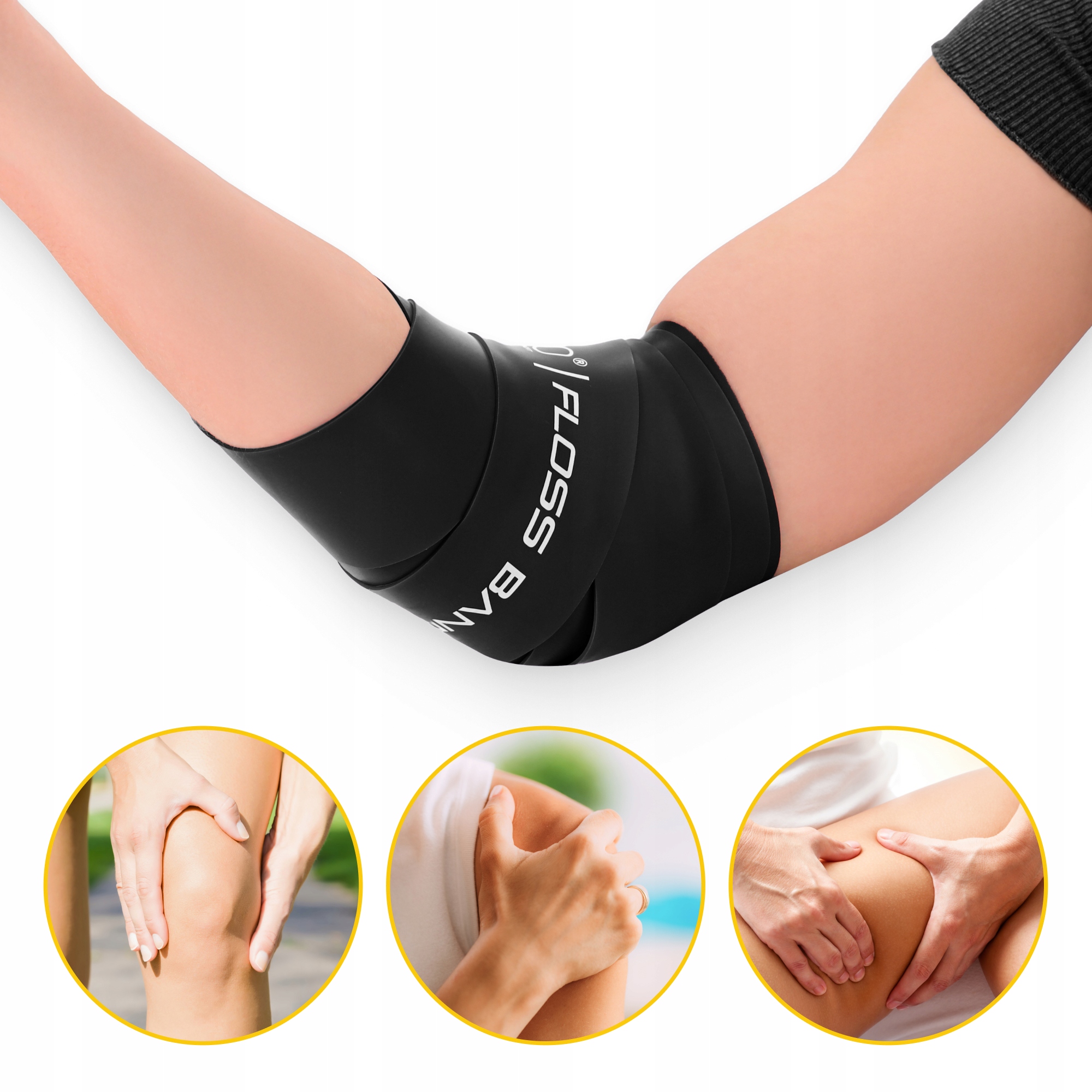 Стрічка еластична для флосингу 4FIZJO Floss Band 207 x 5 см набір 2 шт Mix (P-5907222931905) — мініатюра 10