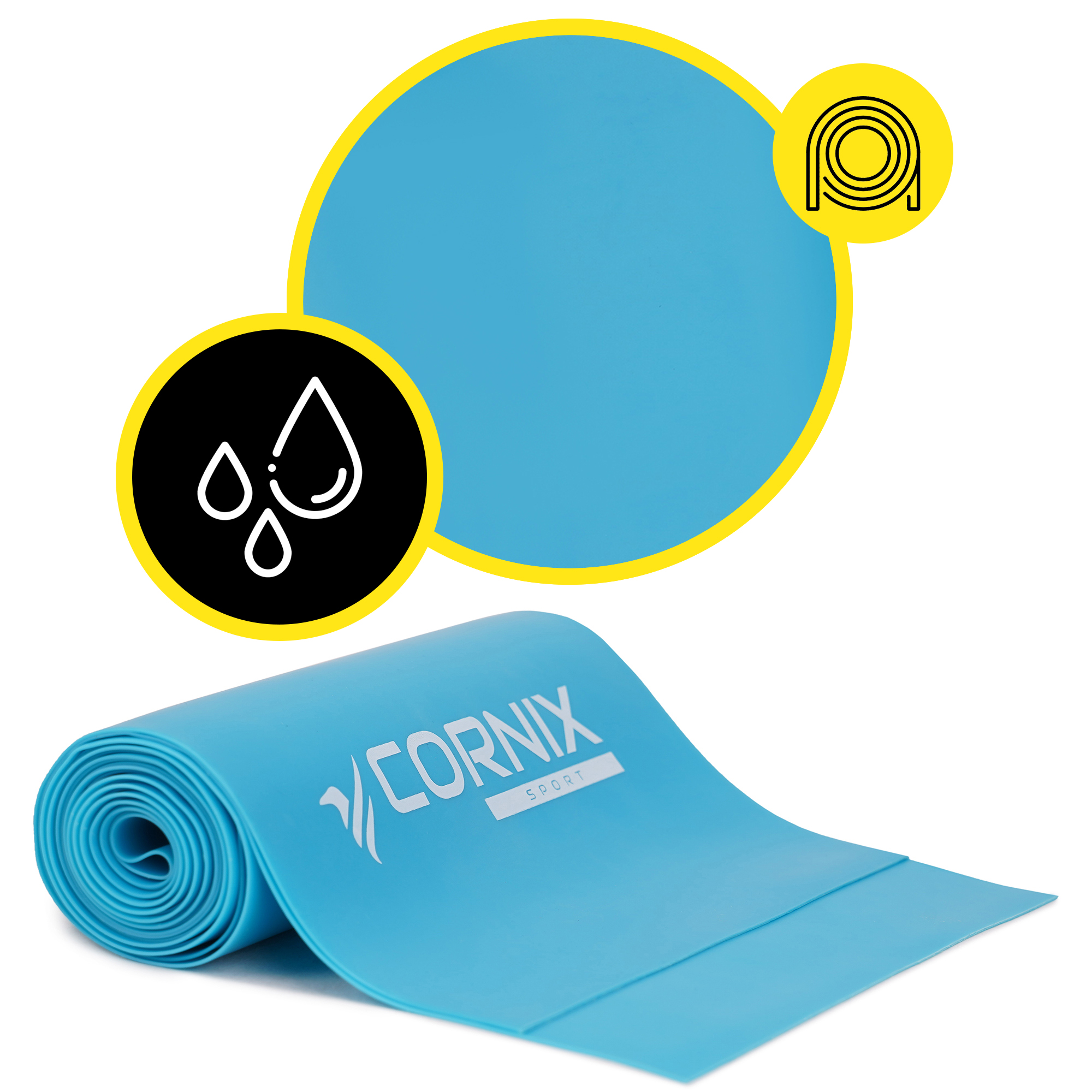 Стрічка-еспандер Cornix Flat Band 200 х 15 см для спорту та реабілітації 12 кг XR-0085 — мініатюра 7