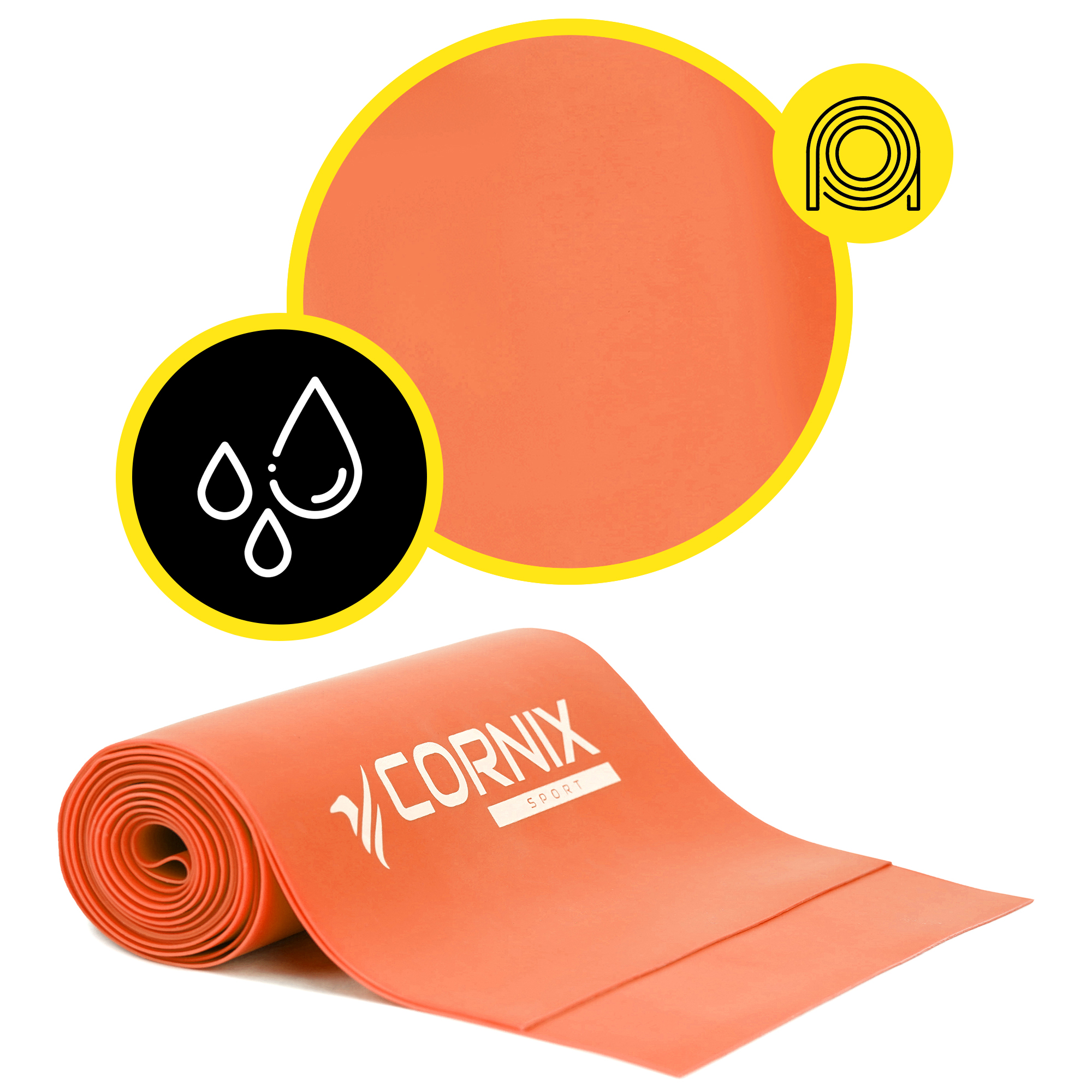 Стрічка-еспандер Cornix Flat Band 200 х 15 см для спорту та реабілітації 3 кг XR-0246 — фото 3