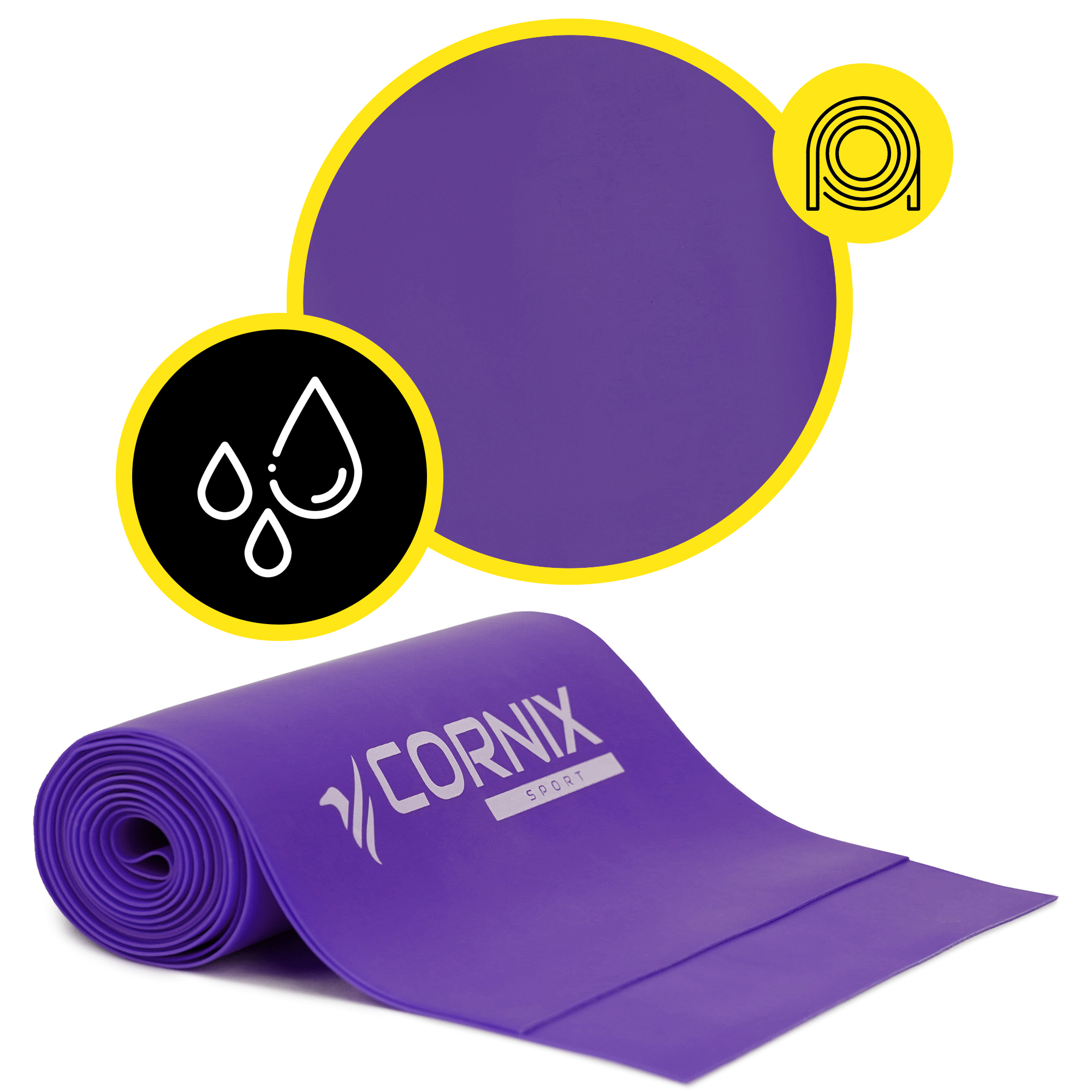Стрічка-еспандер Cornix Flat Band 200 х 15 см для спорту та реабілітації 4 кг XR-0247 — фото 4