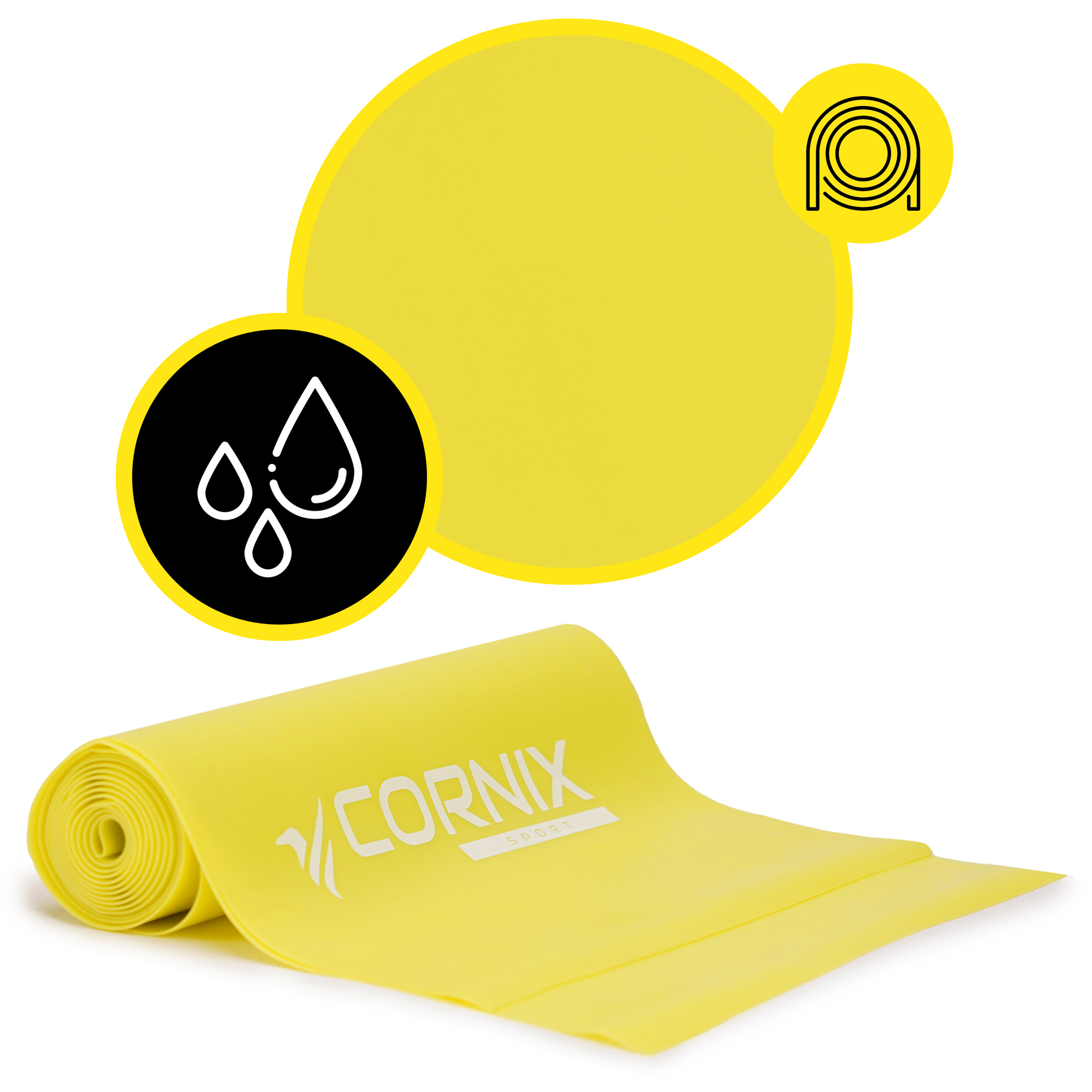Стрічка-еспандер Cornix Flat Band 200 х 15 см для спорту та реабілітації 7 кг XR-0083 — мініатюра 7