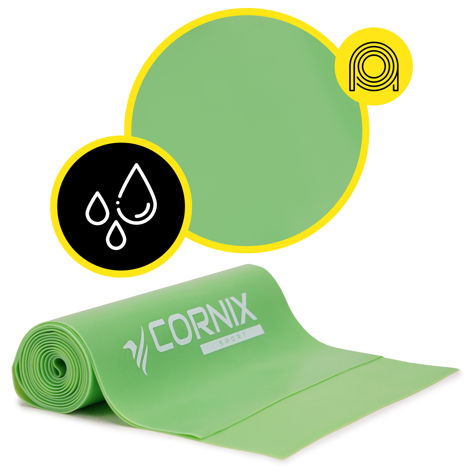 Стрічка-еспандер Cornix Flat Band 200 х 15 см для спорту та реабілітації 9 кг XR-0084 — фото 2