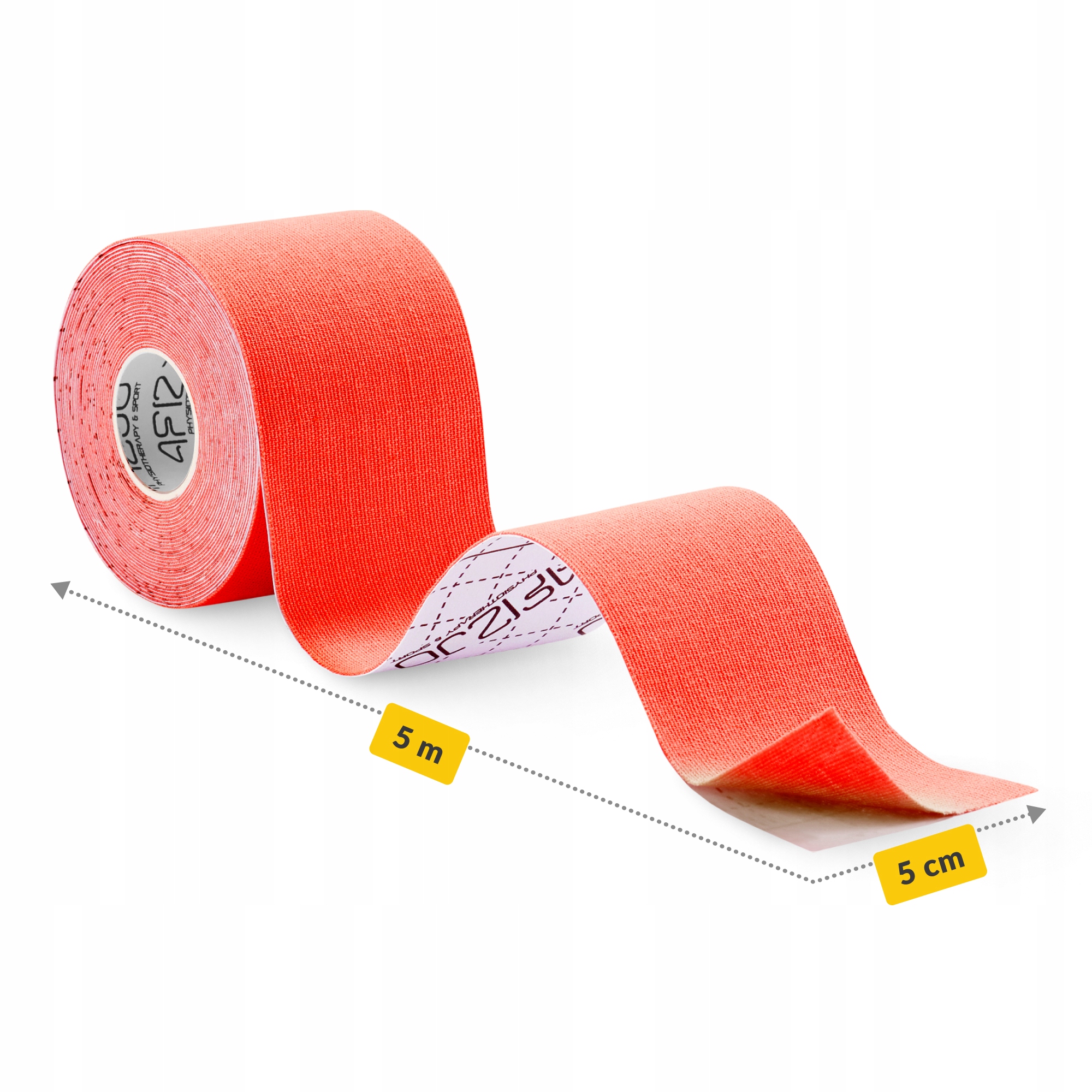 Стрічка кінезіологічна (кінезіо тейп) 4FIZJO 5 см x 5 м Red (P-5907739318800) — мініатюра 7